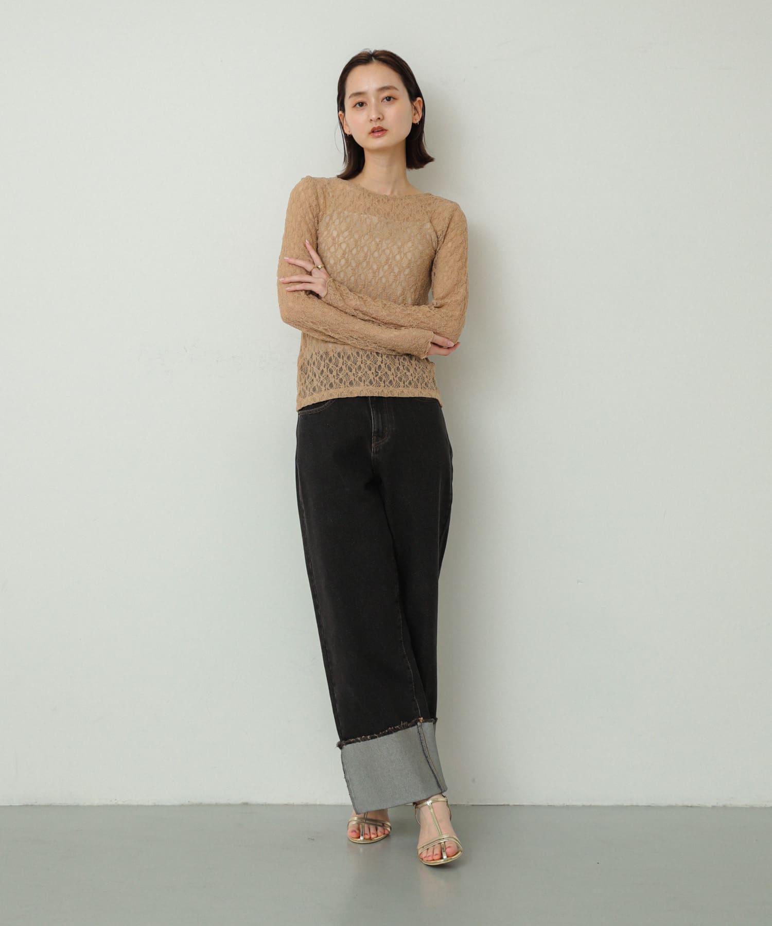 身長：169cm サイズ：one