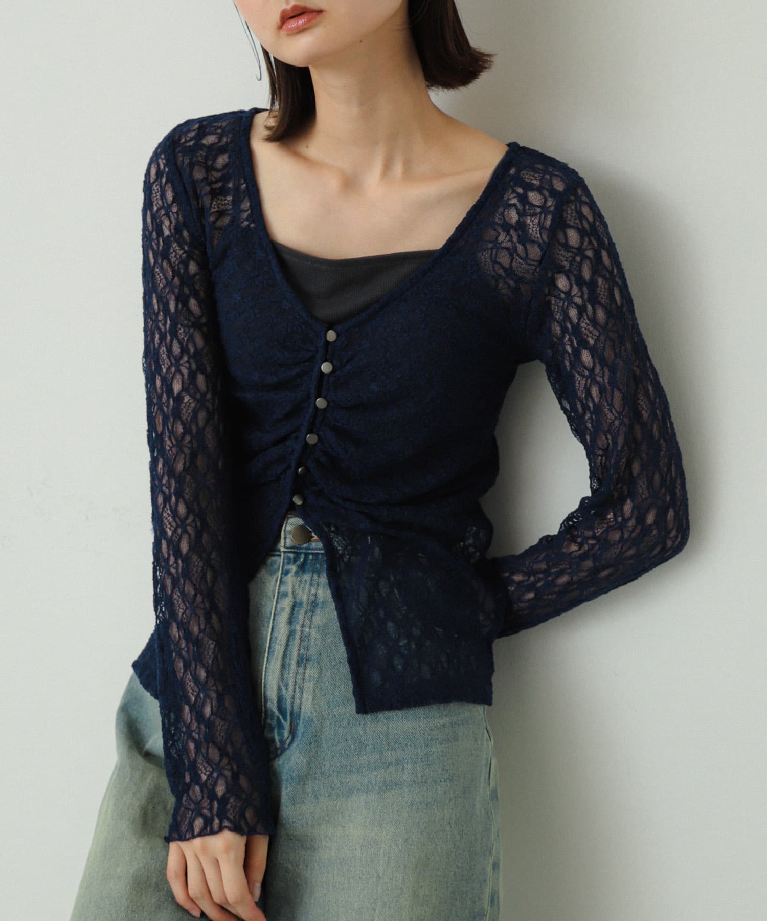 身長：169cm サイズ：one