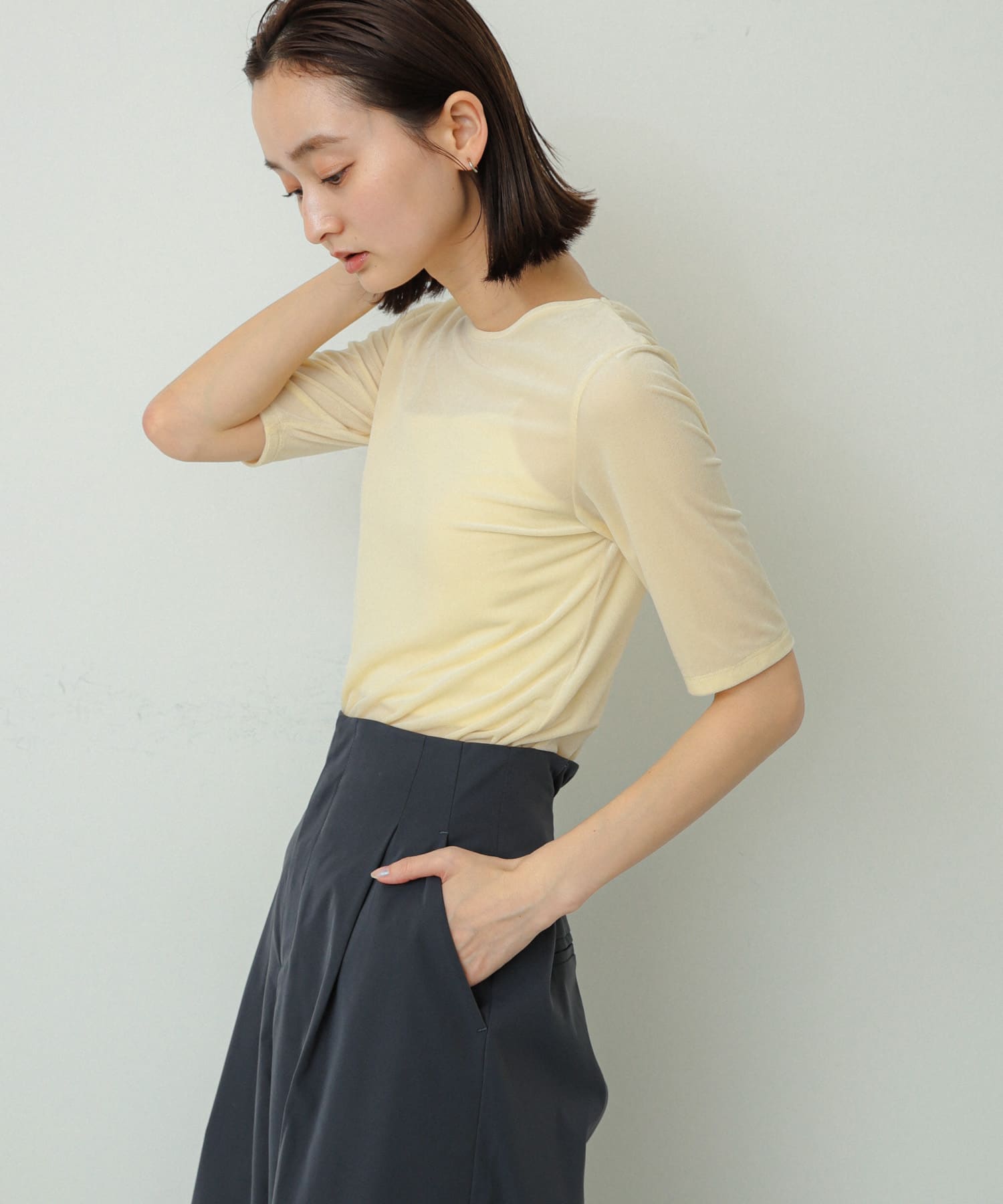 身長：169cm サイズ：one