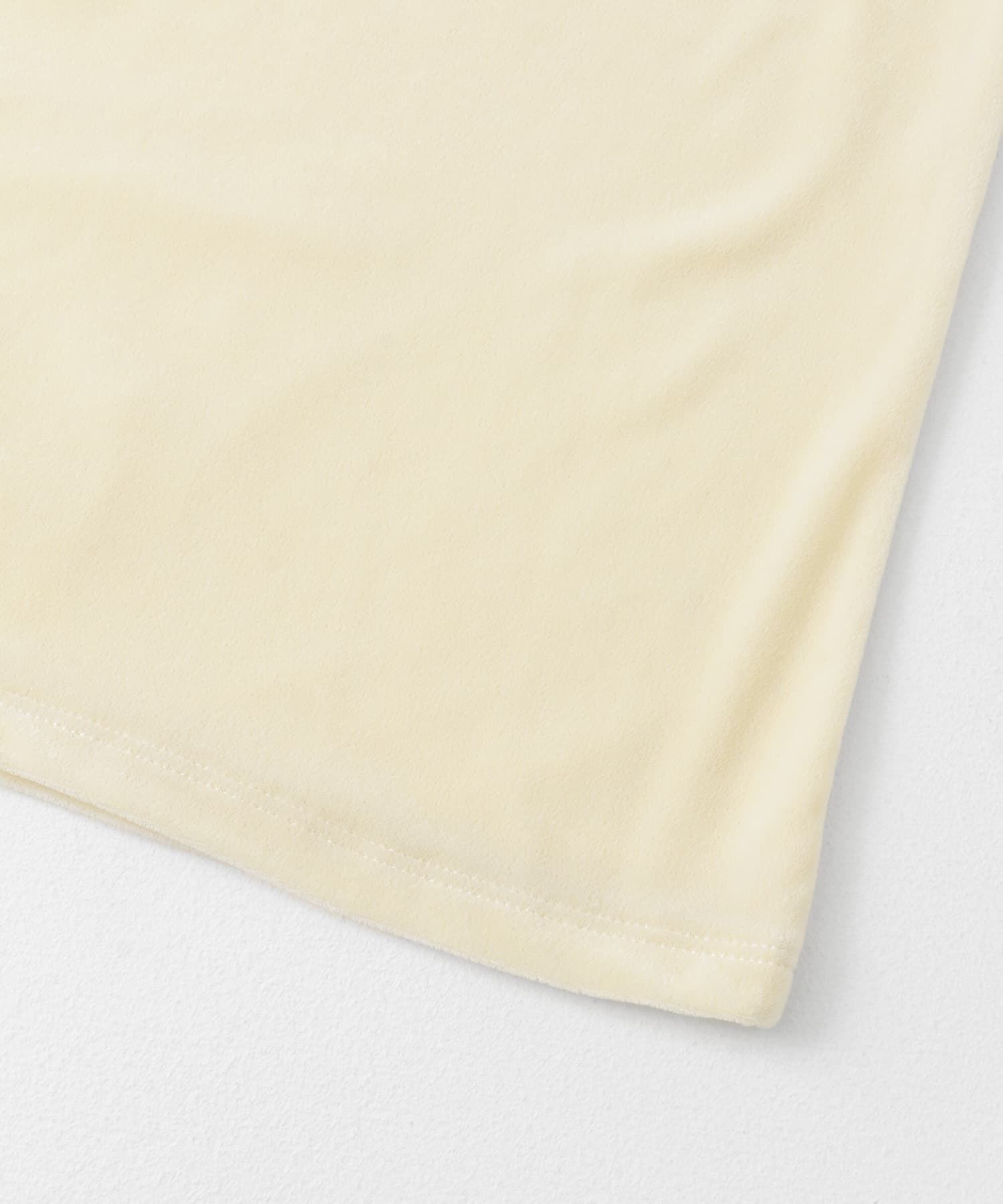 シアーベロアTシャツ(半袖) IVORY one