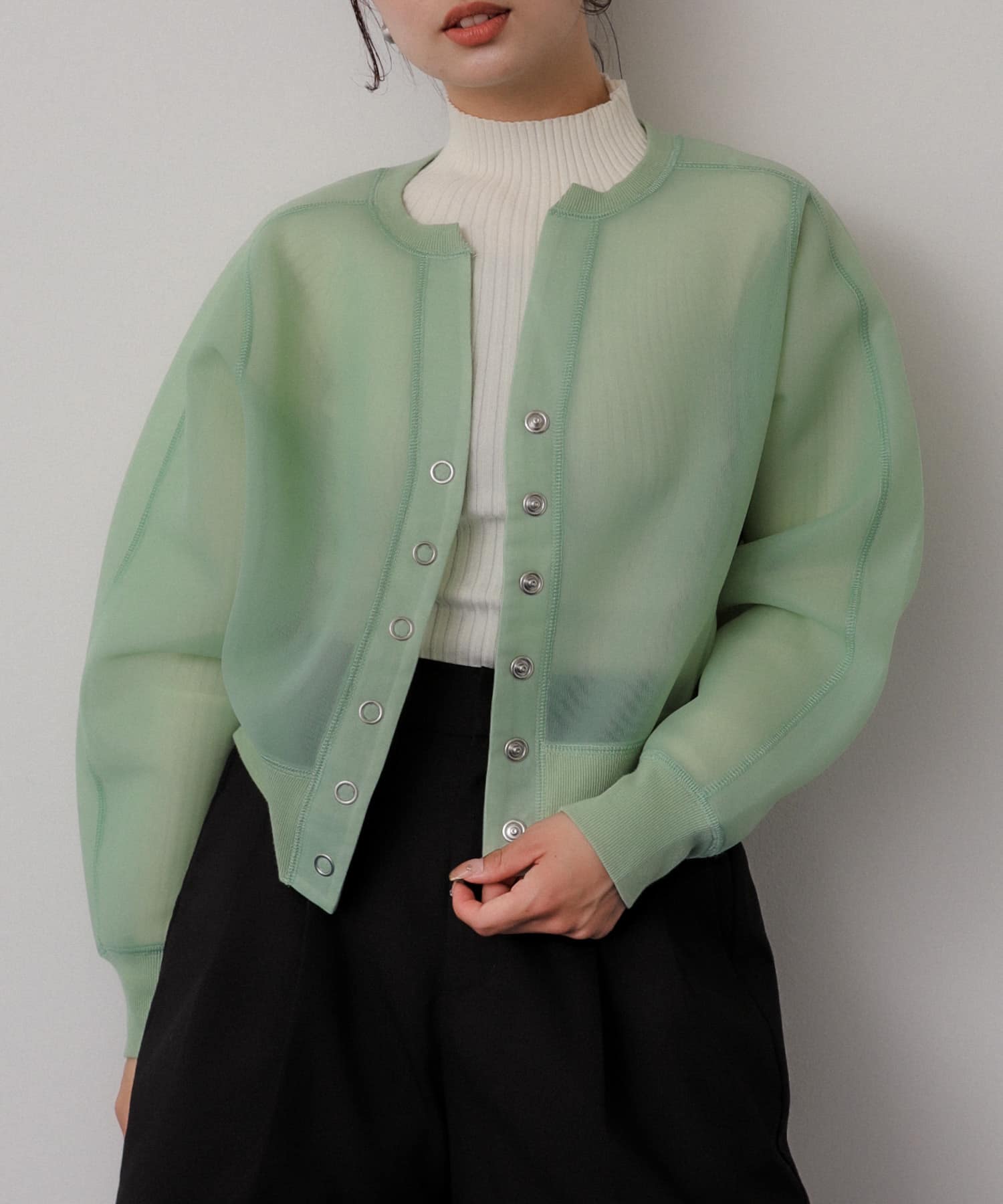 身長：158cm サイズ：one