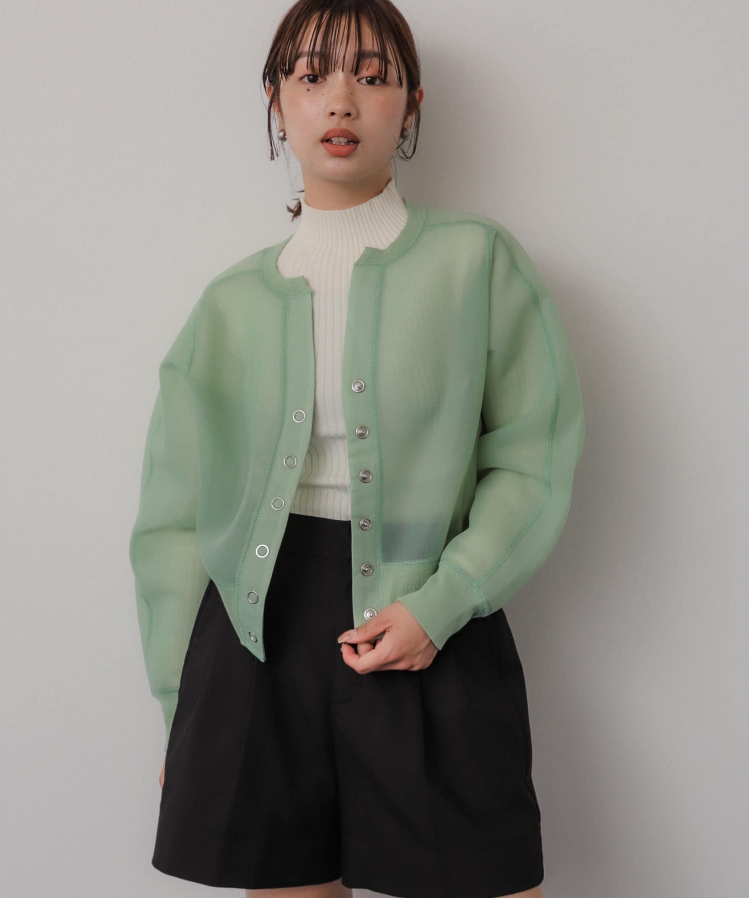 身長：158cm サイズ：one