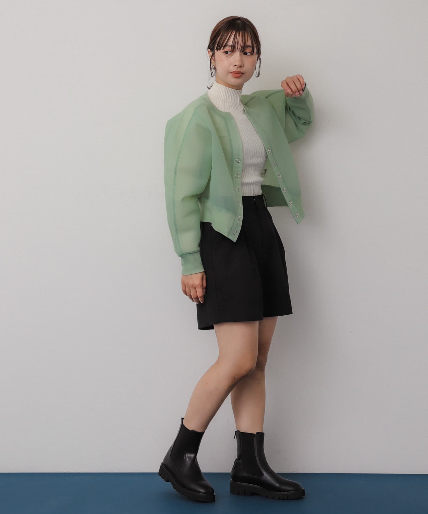 身長：158cm サイズ：one