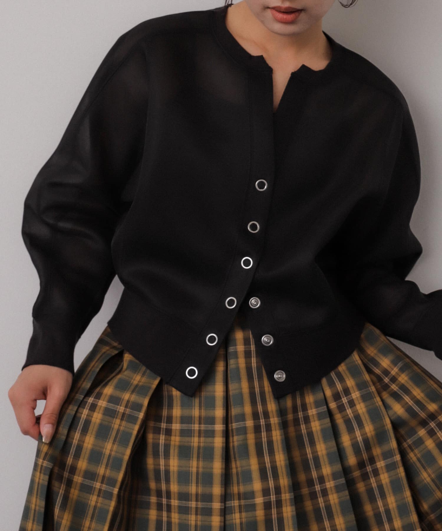 身長：158cm サイズ：one