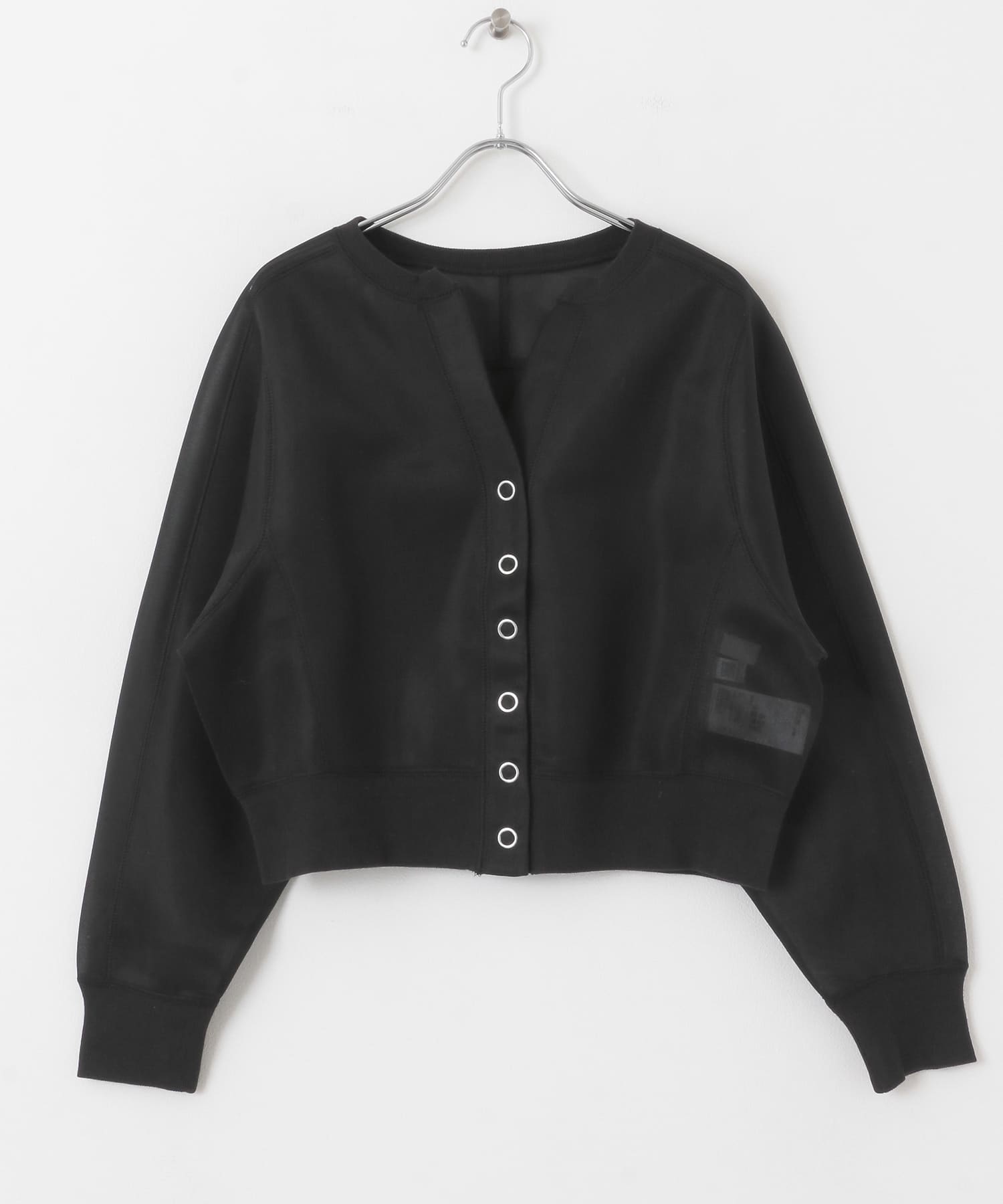 シアーダンボールカーディガン BLACK one