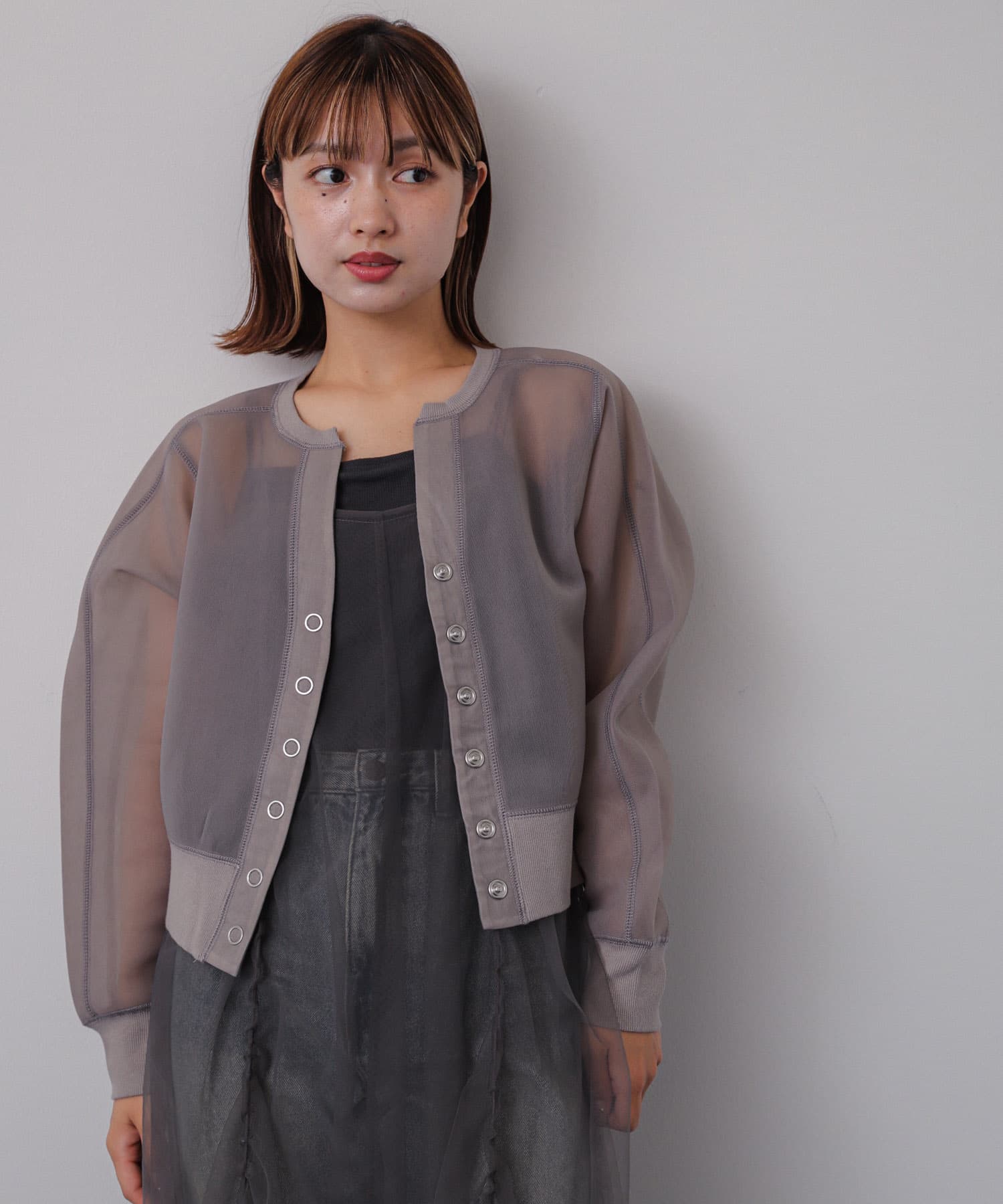 身長：158cm サイズ：one