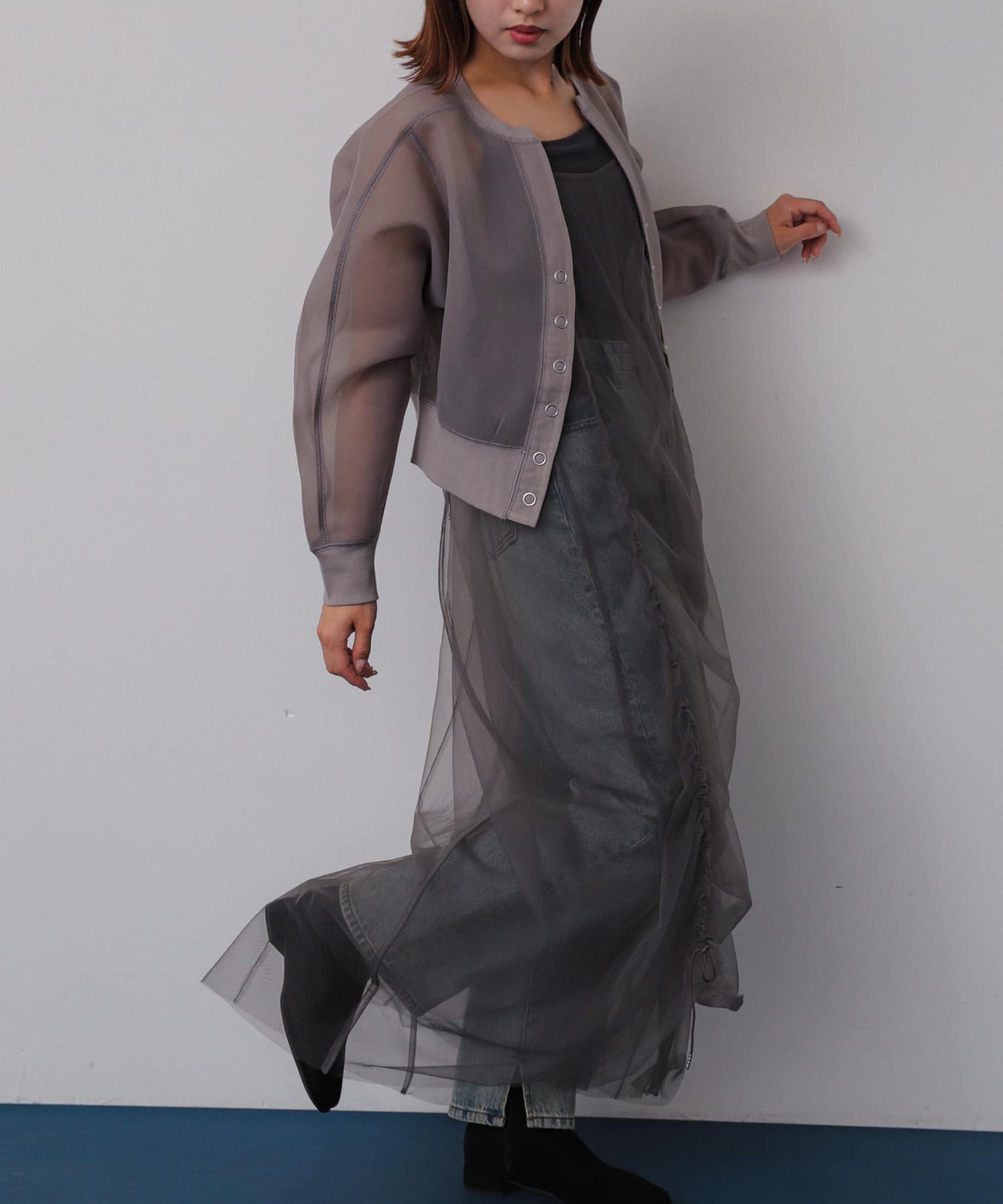 身長：158cm サイズ：one