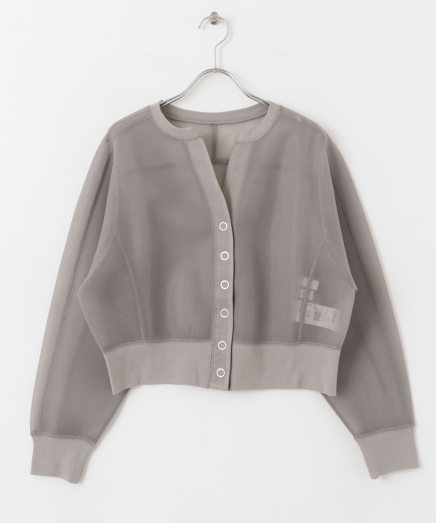 シアーダンボールカーディガン L.GRAY one