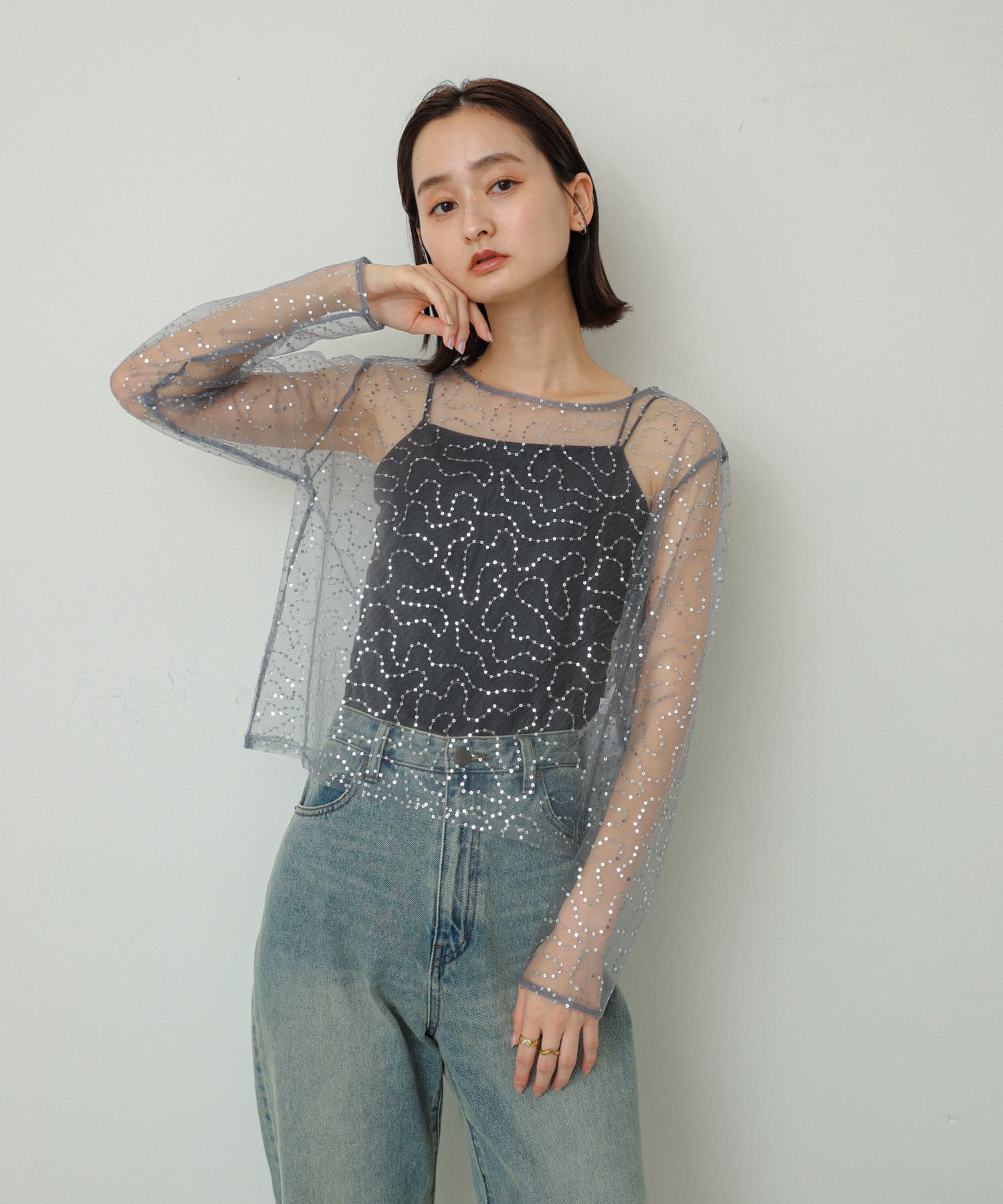 身長：169cm サイズ：one