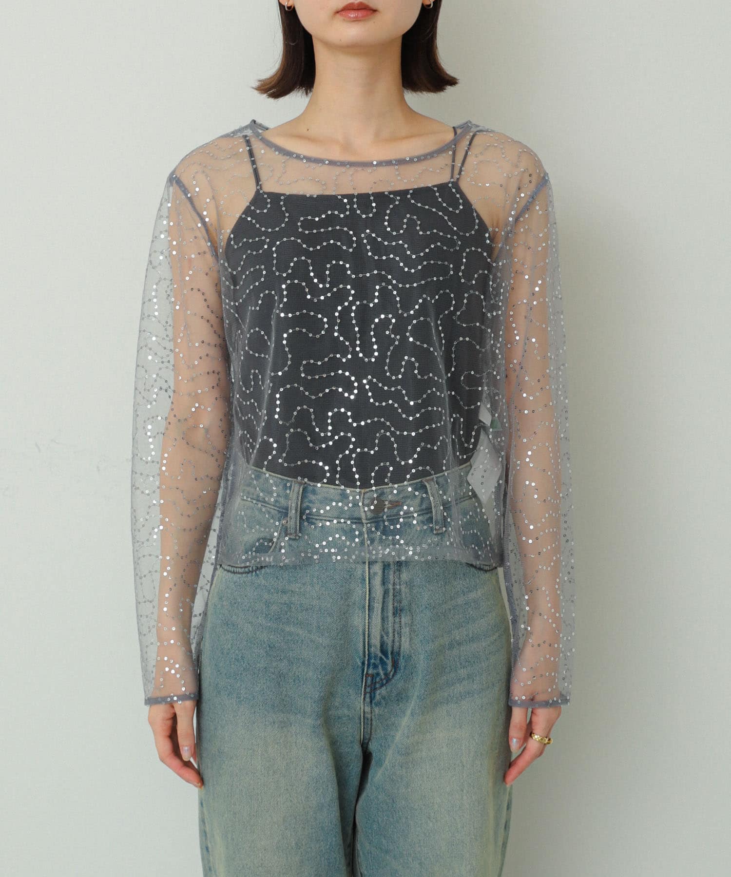 身長：169cm サイズ：one