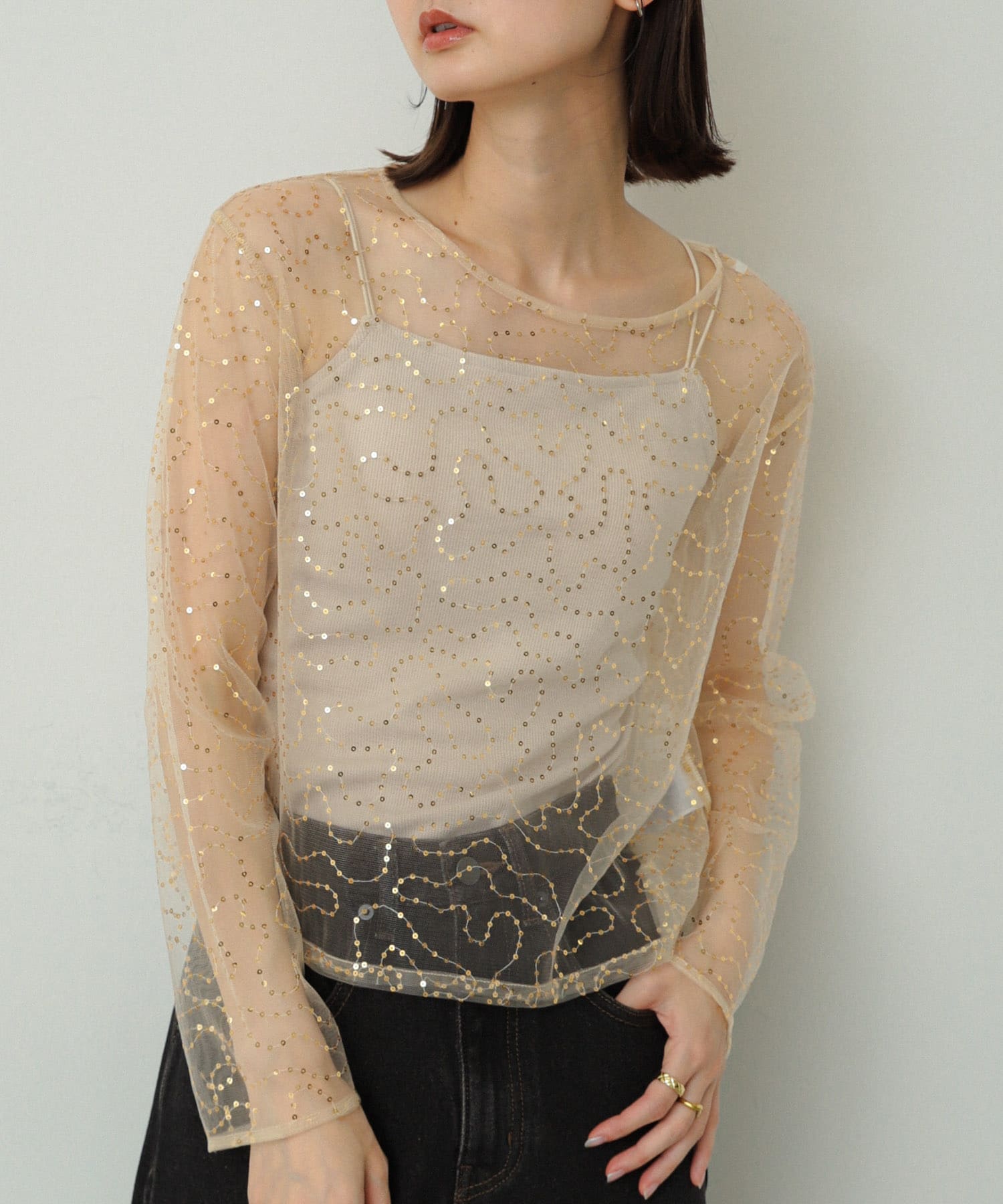 身長：169cm サイズ：one