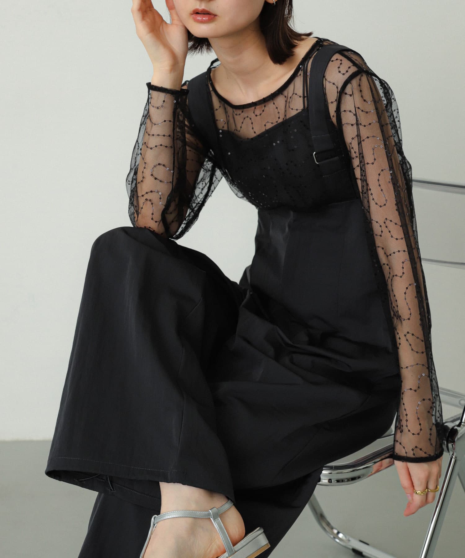 身長：169cm サイズ：one