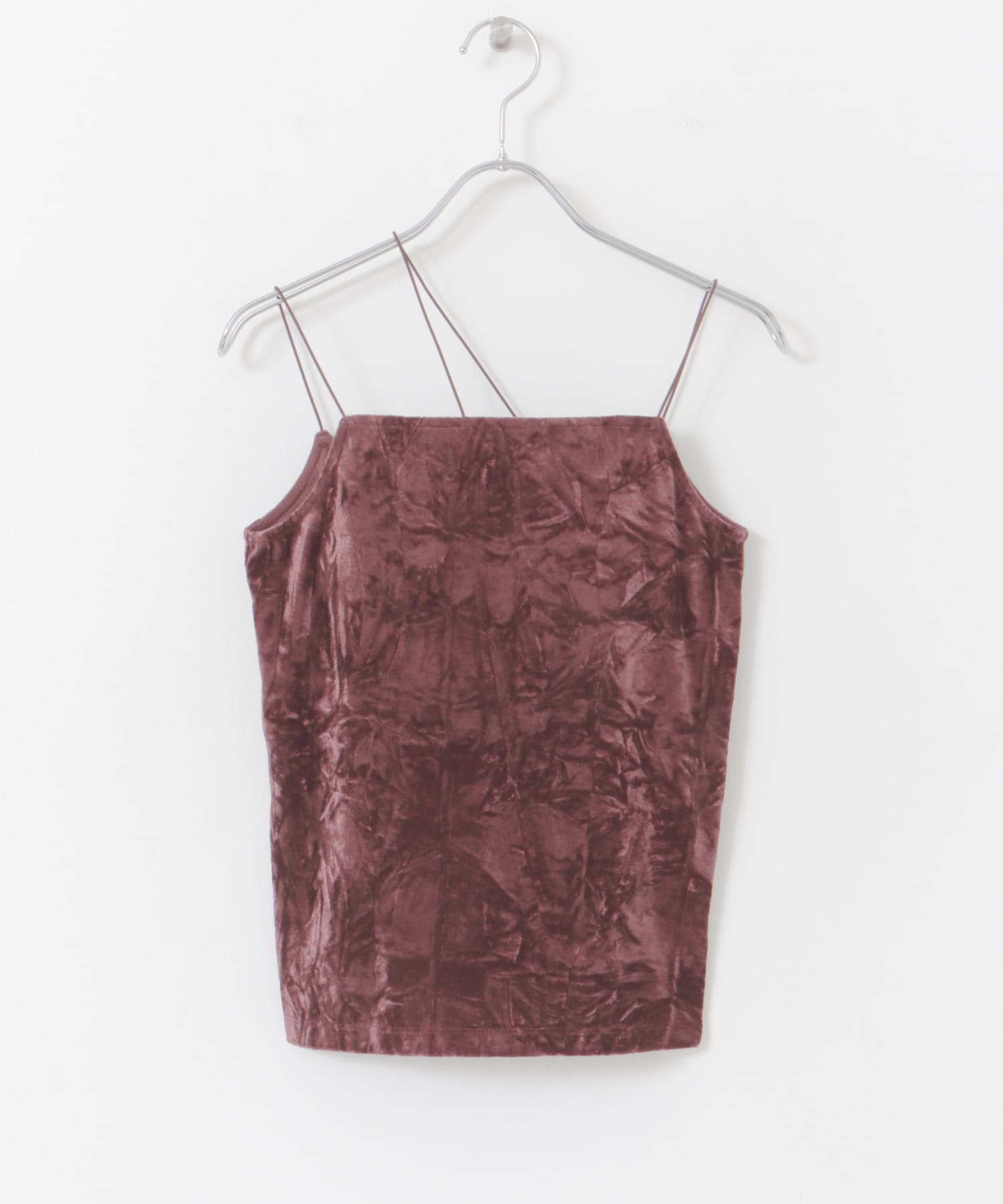 『サイズ展開あり』ベロアカップツキキャミソール PINK COMPACT