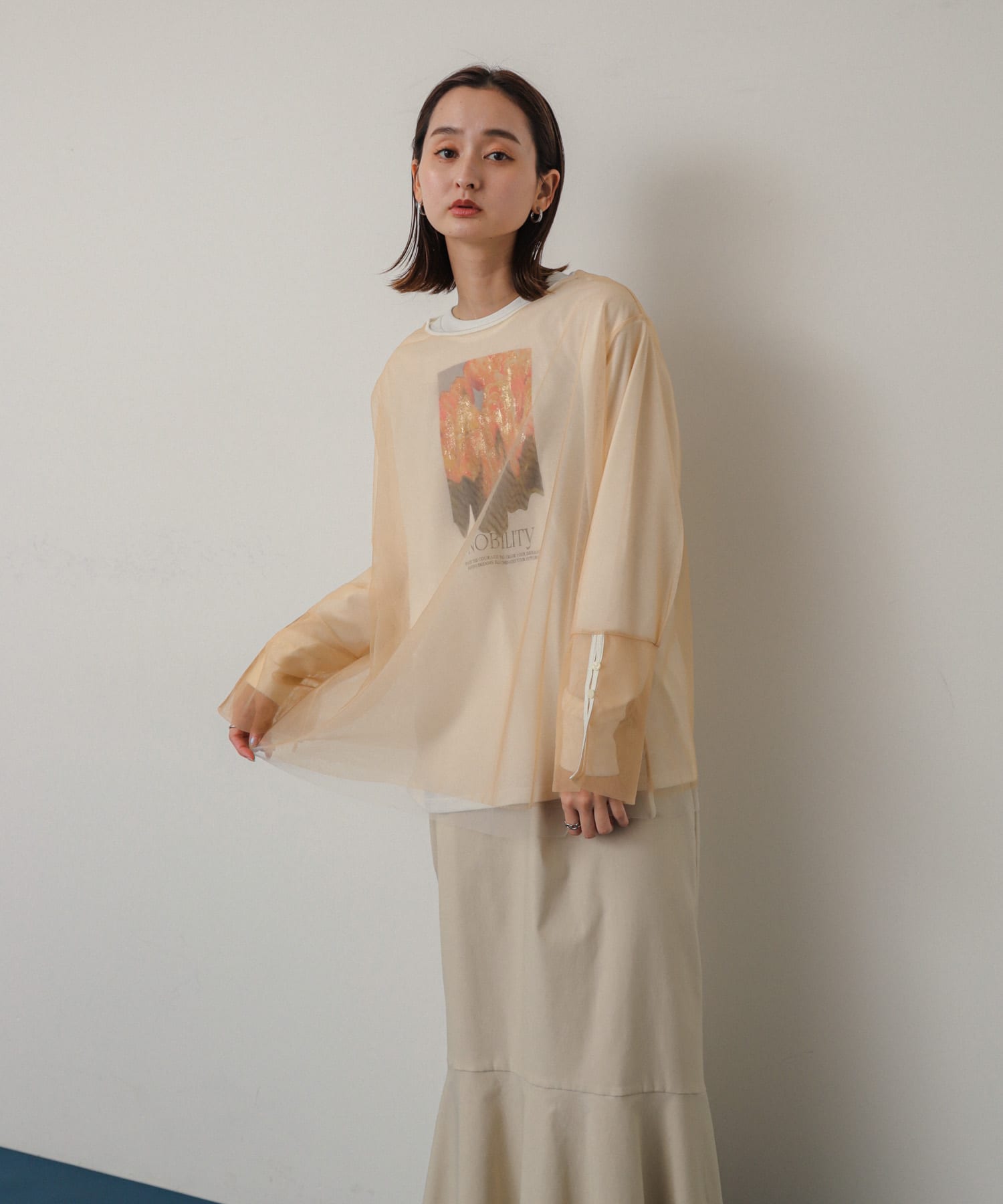 身長：169cm サイズ：one