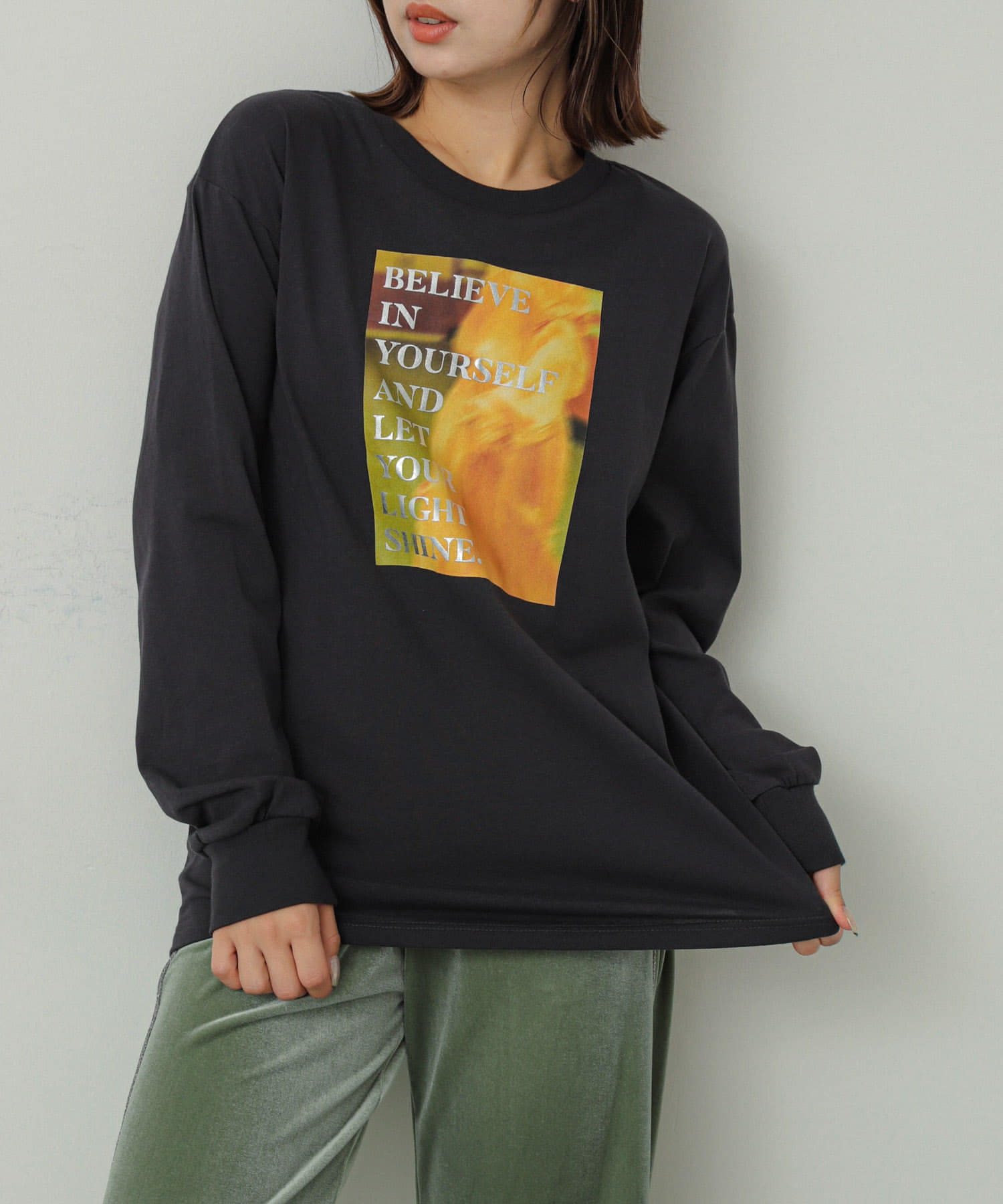 身長：158cm サイズ：one