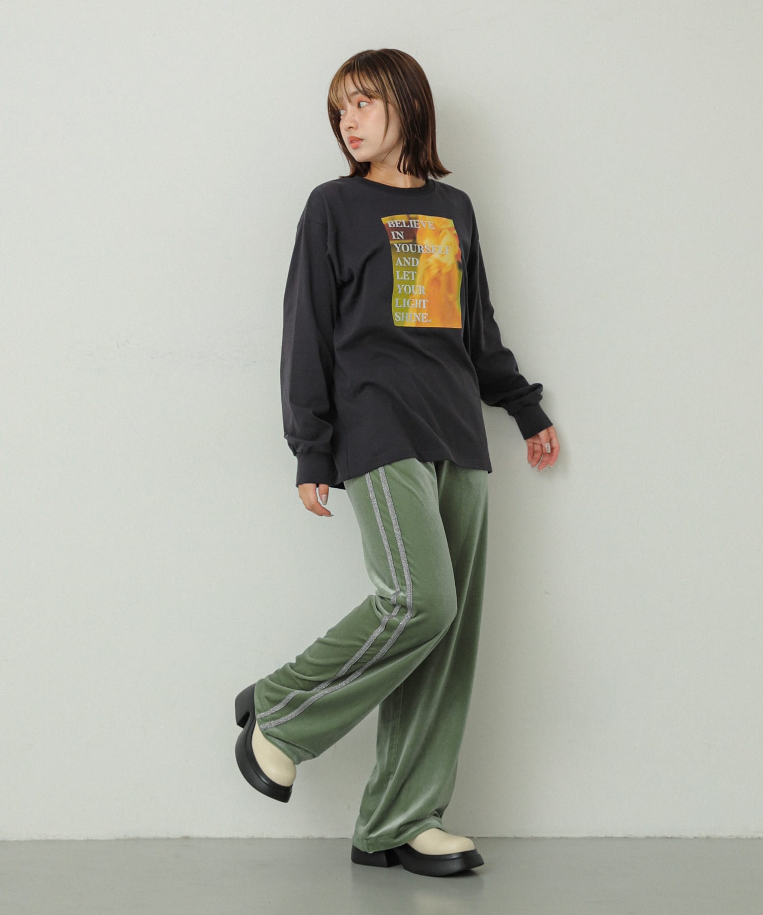 身長：158cm サイズ：one
