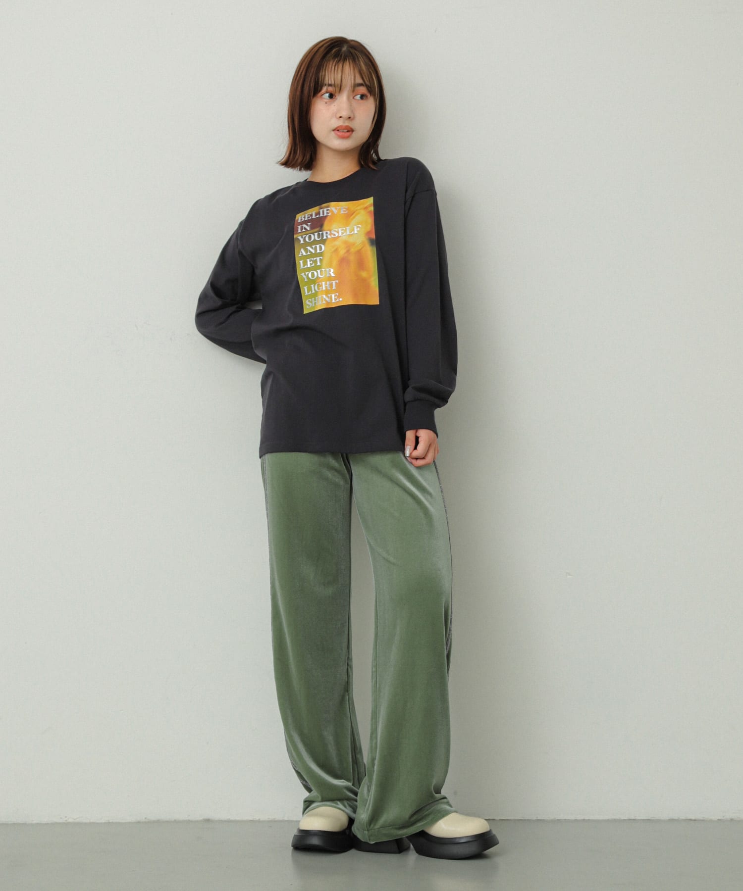 身長：158cm サイズ：one