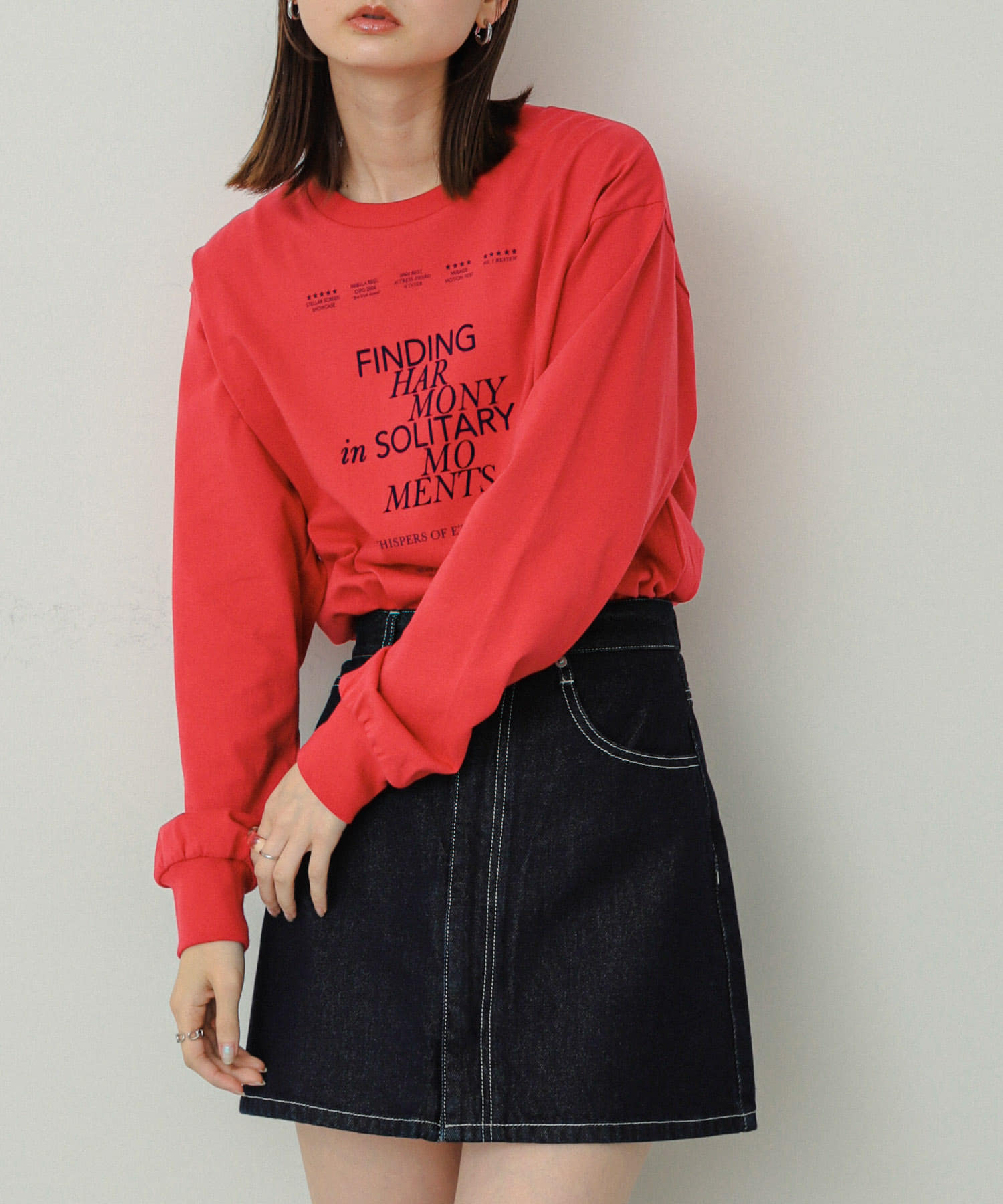 グラフィックロングTシャツ