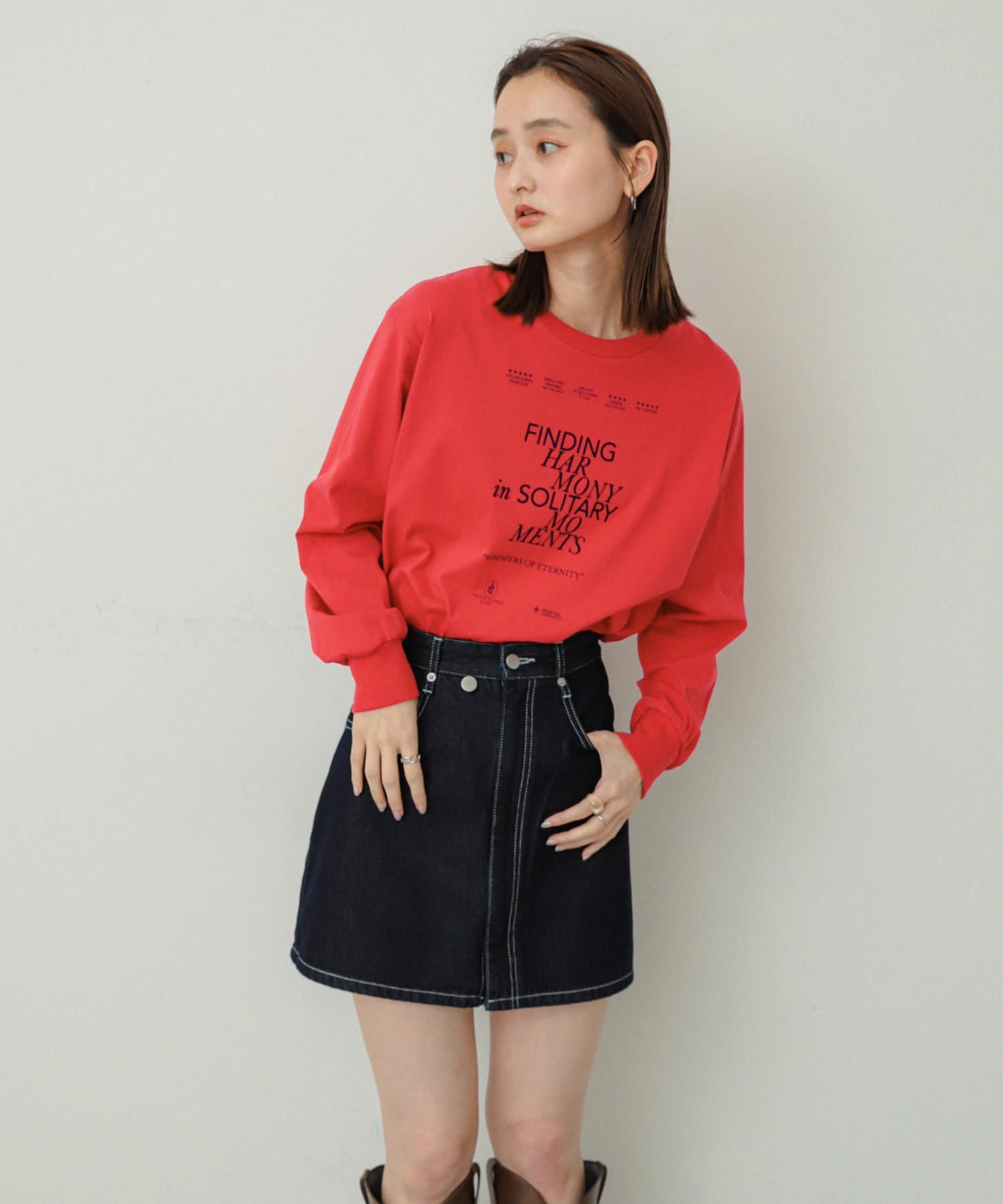 身長：169cm サイズ：one