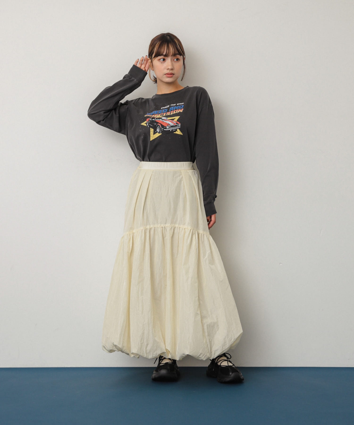 身長：158cm サイズ：one