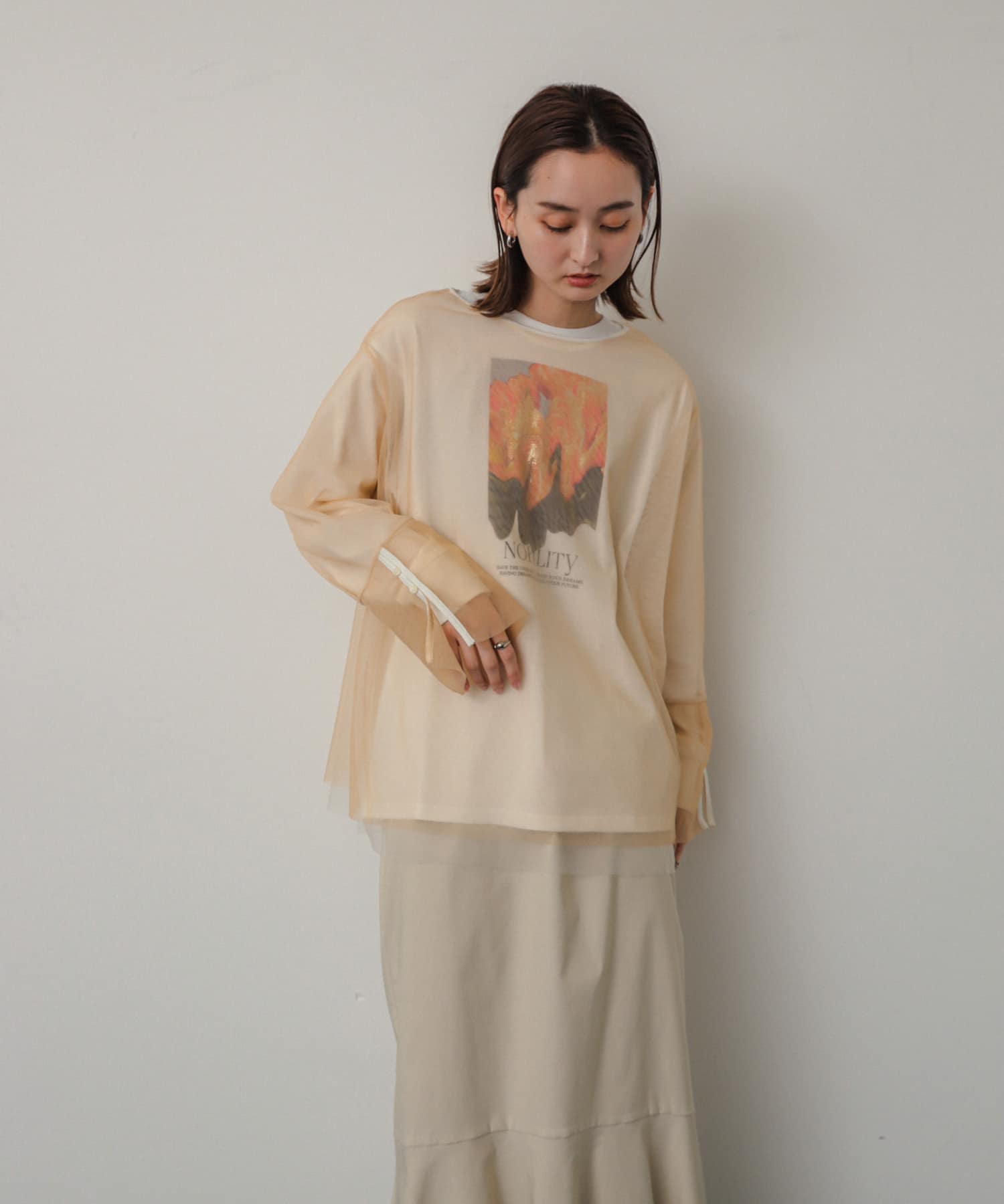 身長：169cm サイズ：one