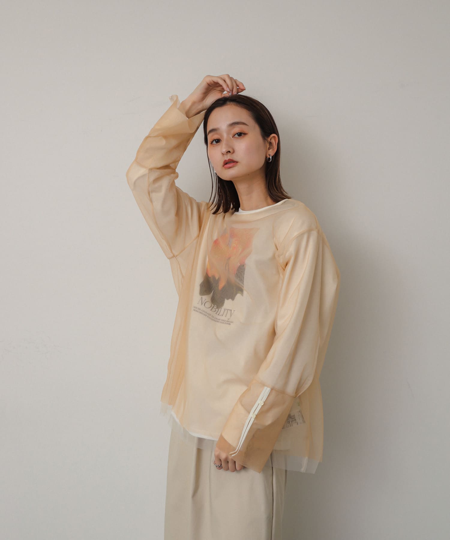 身長：169cm サイズ：one