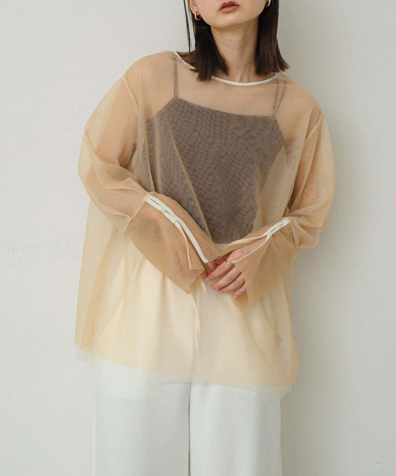 身長：169cm サイズ：one