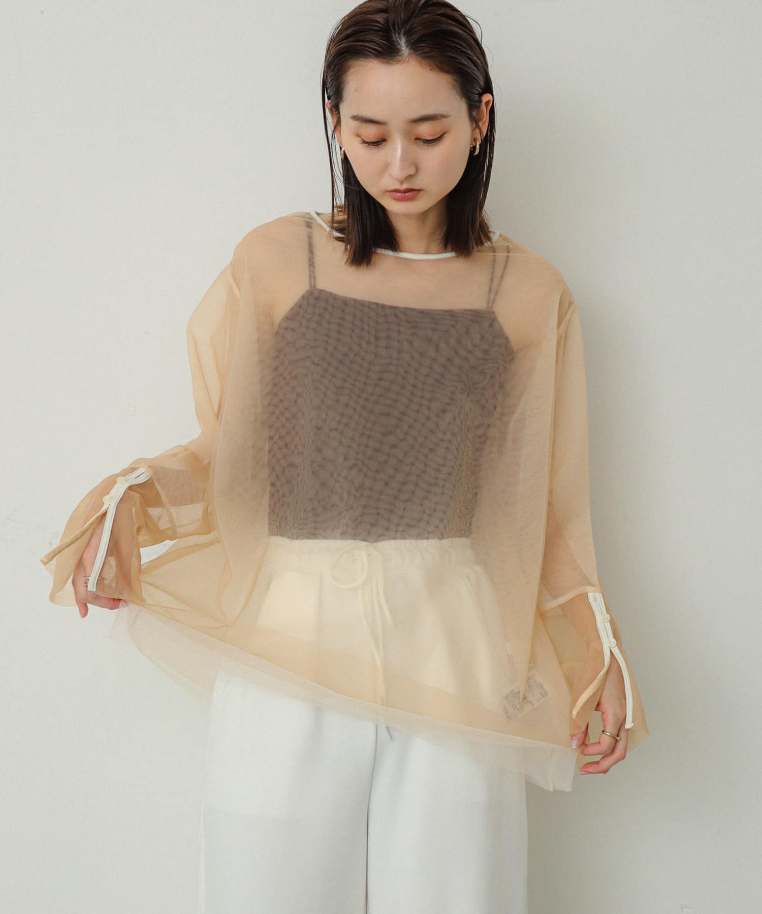 身長：169cm サイズ：one