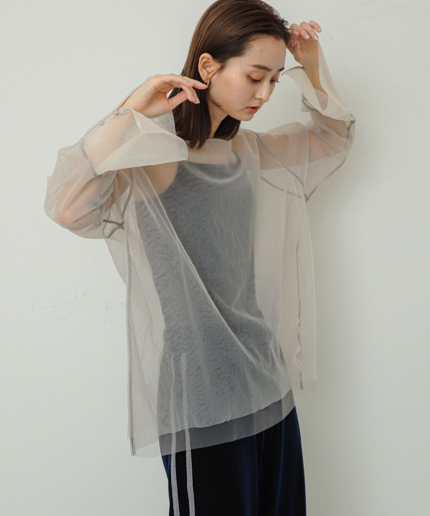 身長：169cm サイズ：one