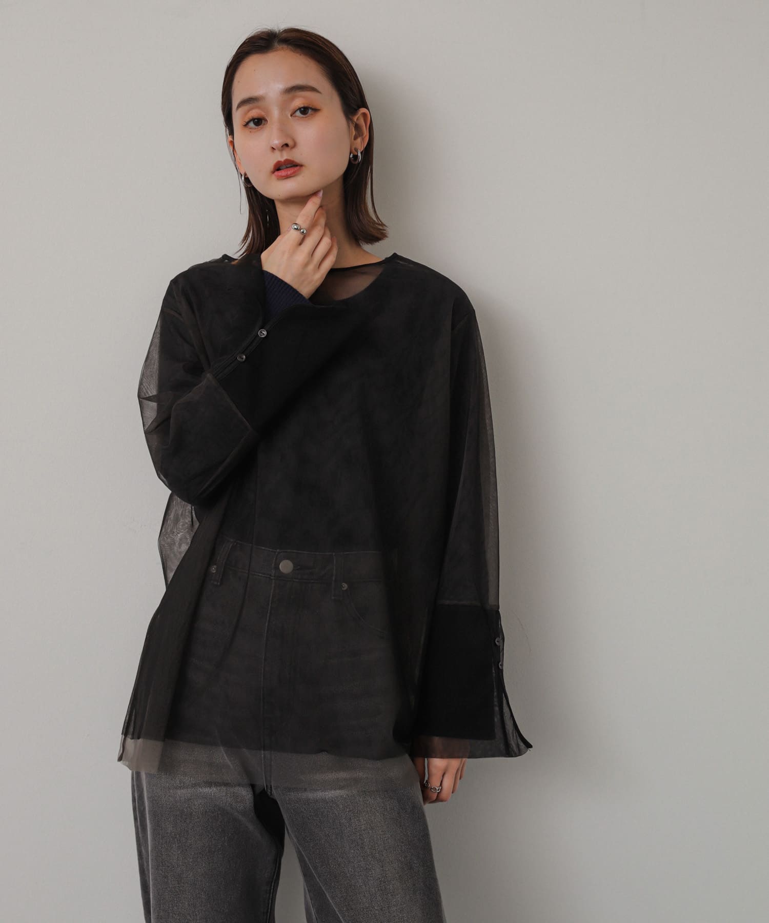 身長：169cm サイズ：one