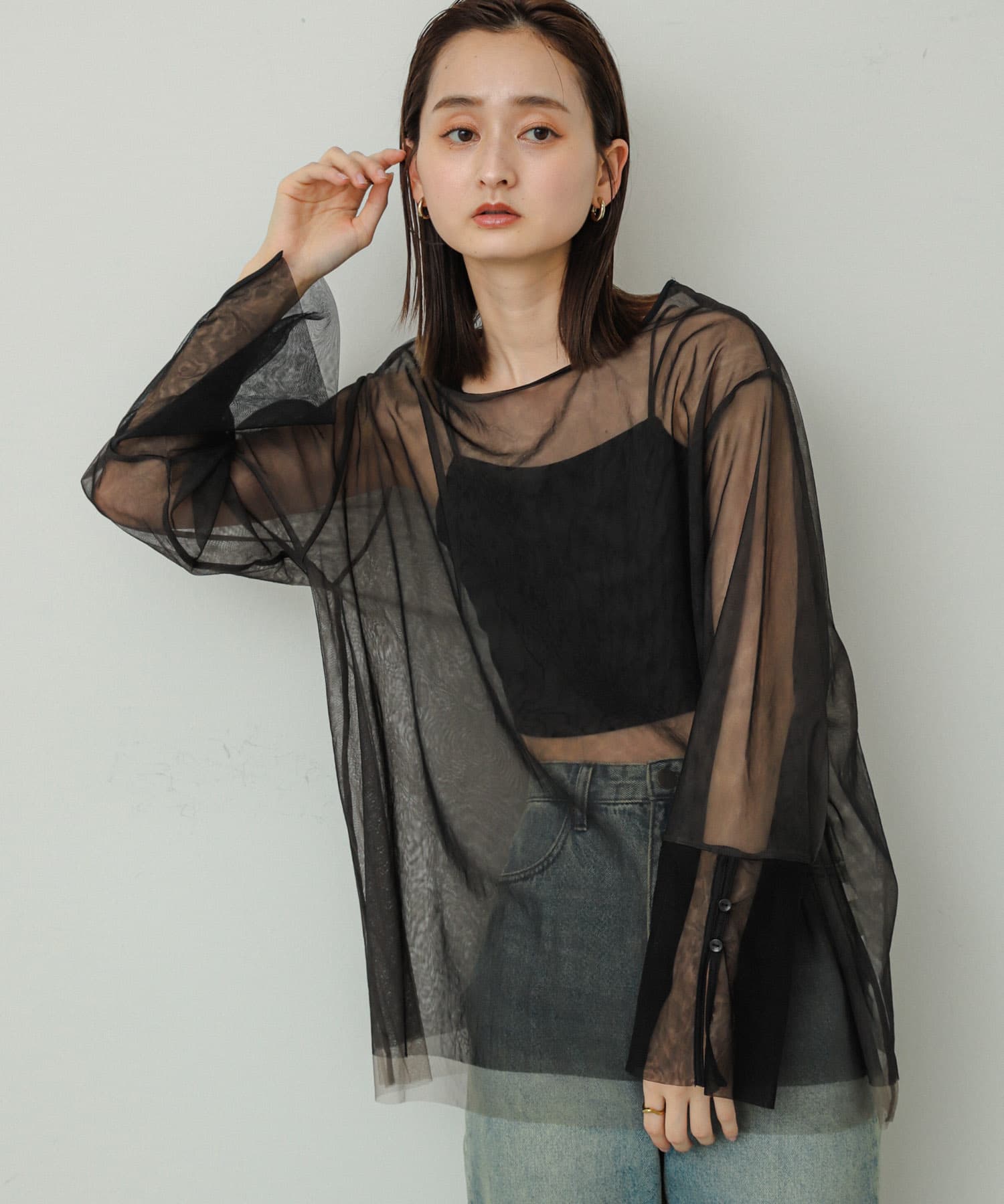 身長：169cm サイズ：one