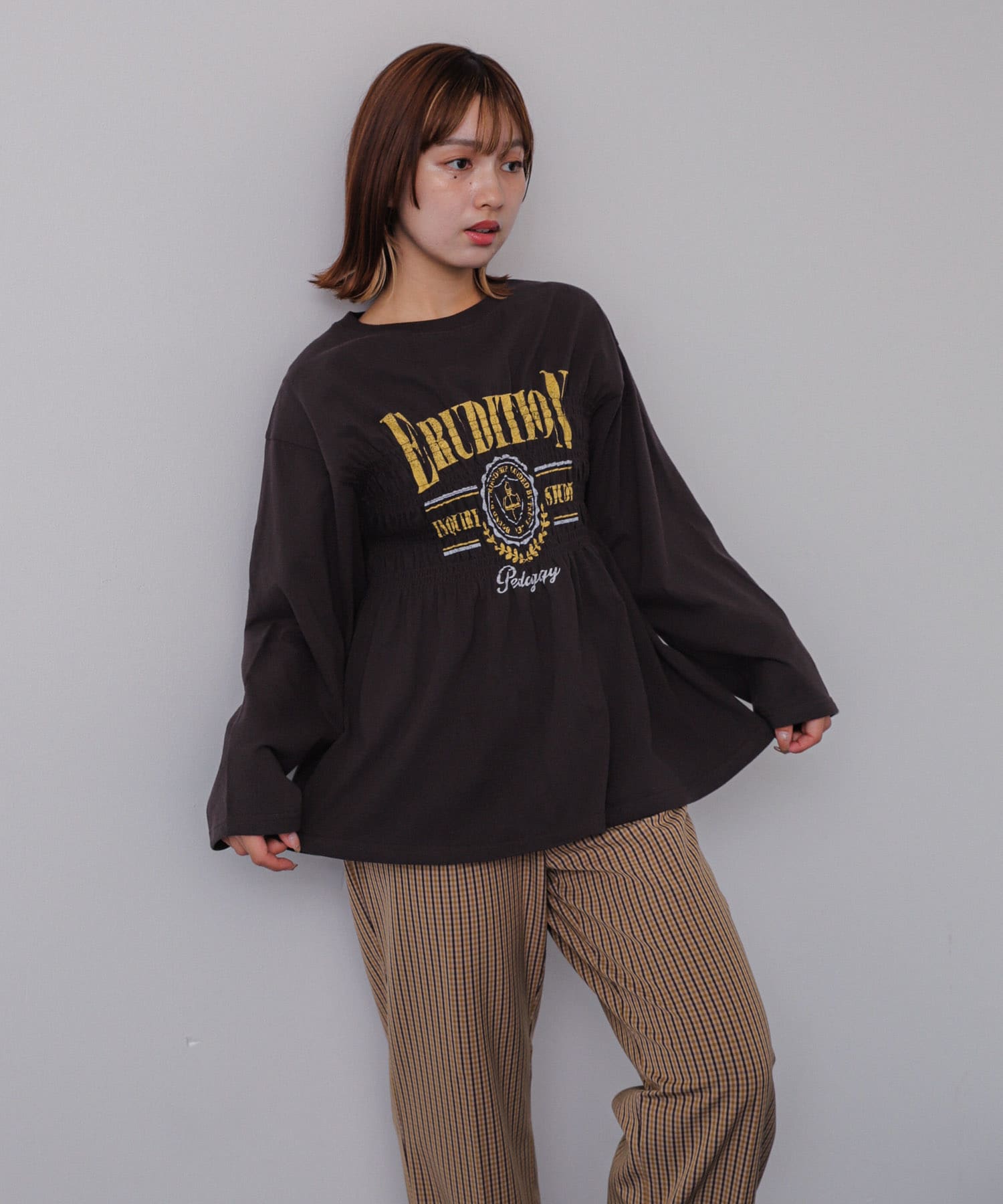 身長：158cm サイズ：one