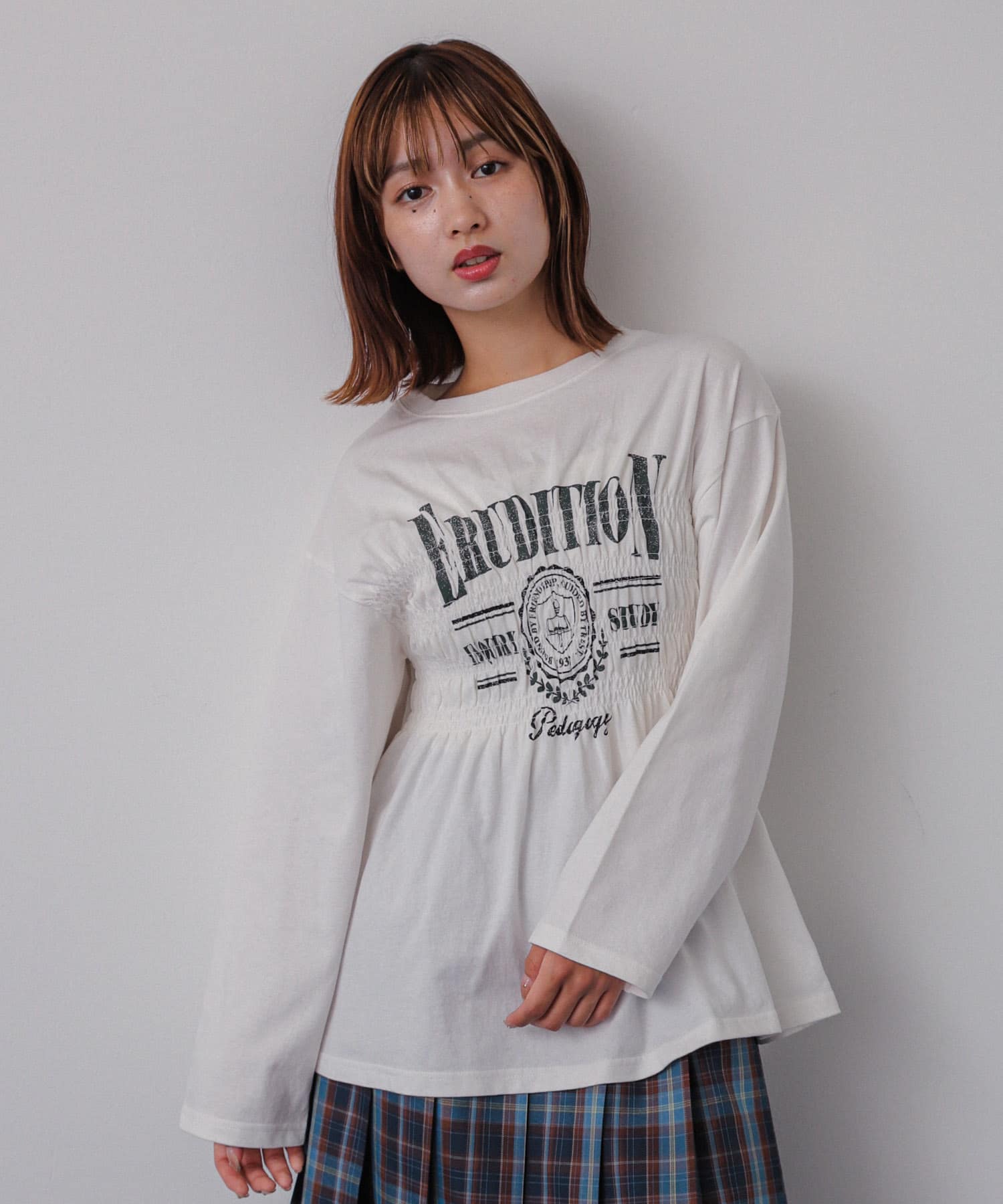 身長：158cm サイズ：one