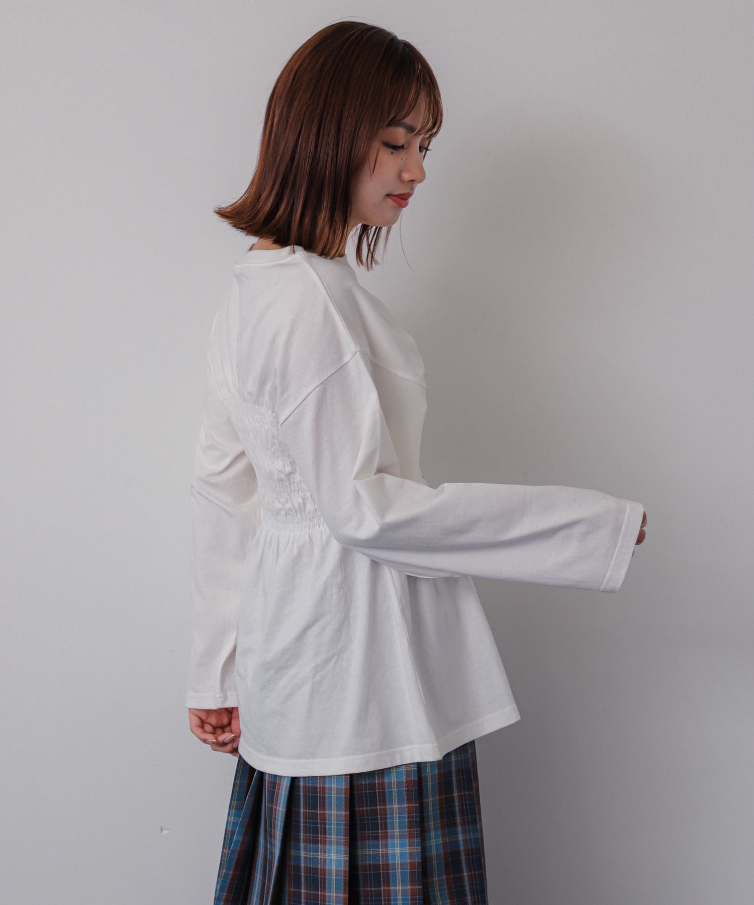 身長：158cm サイズ：one