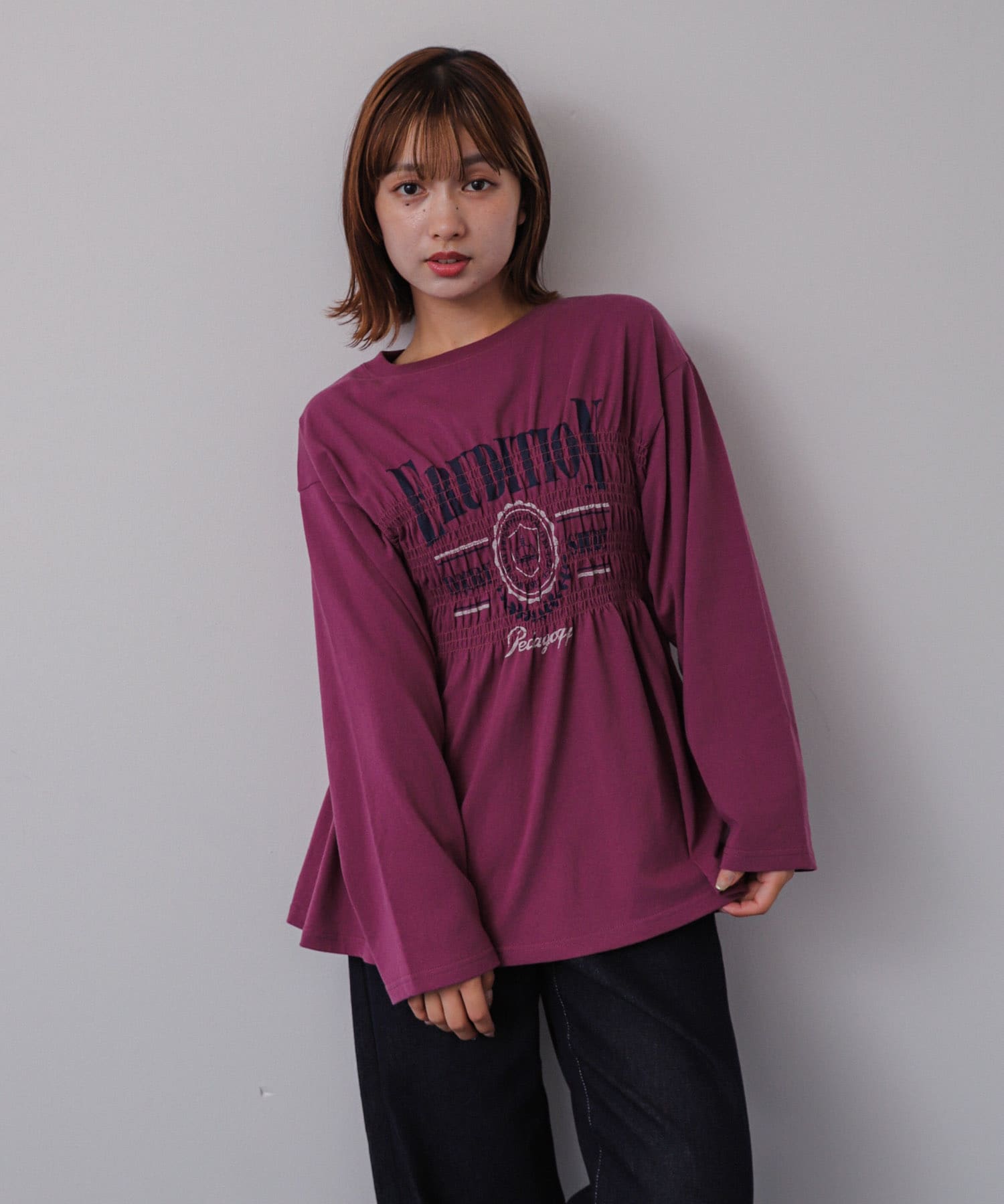 身長：158cm サイズ：one