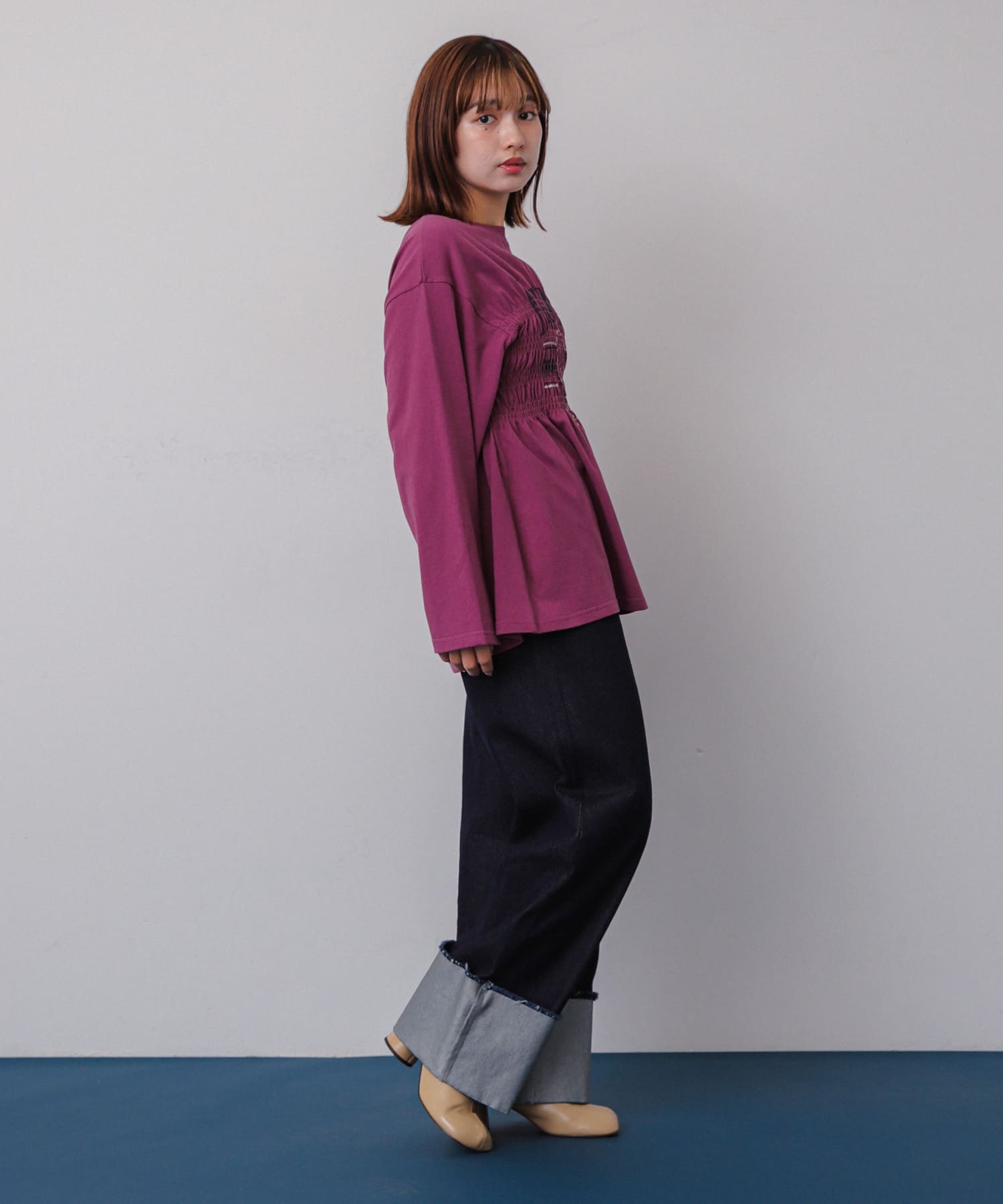 身長：158cm サイズ：one