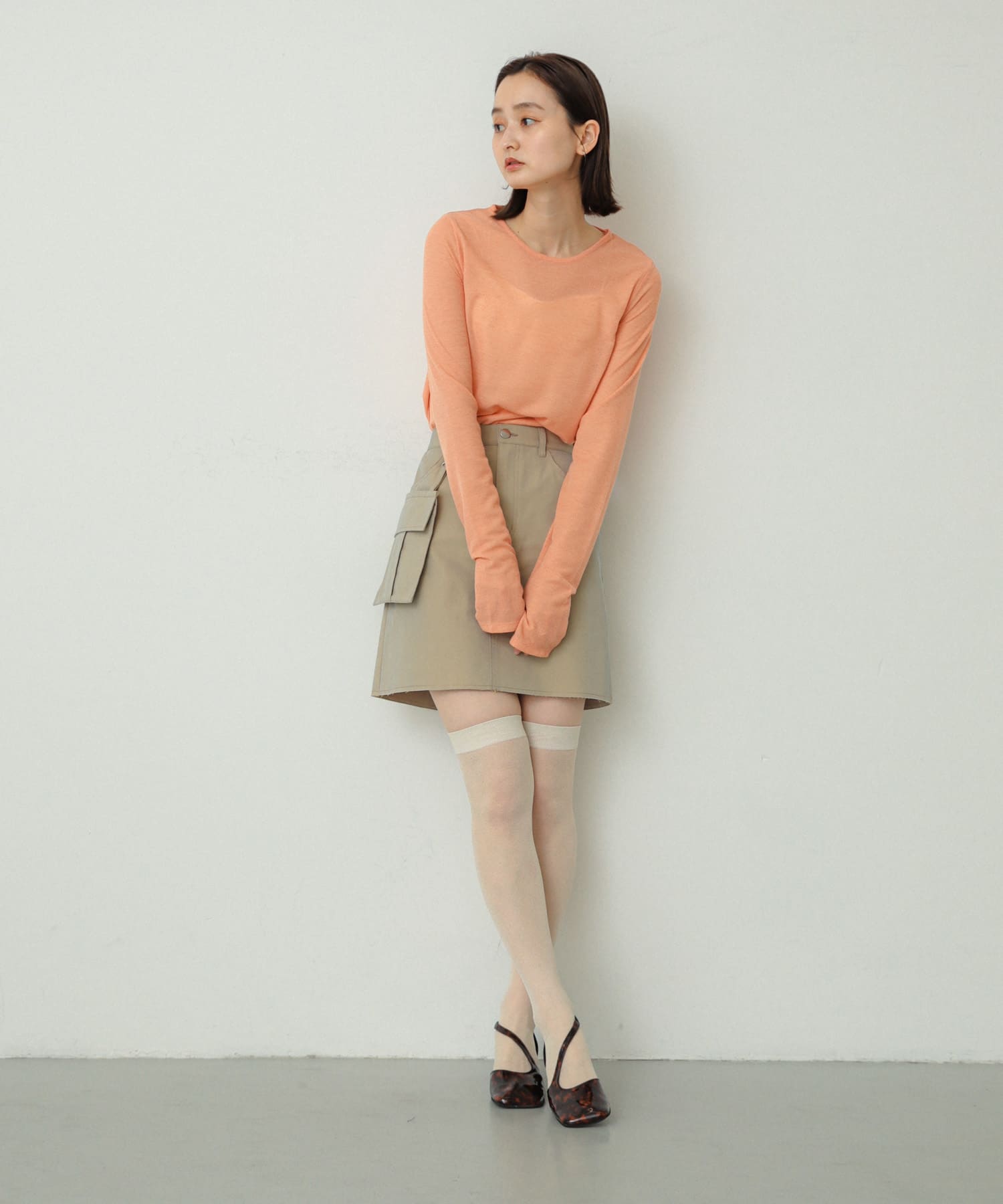 身長：169cm サイズ：one