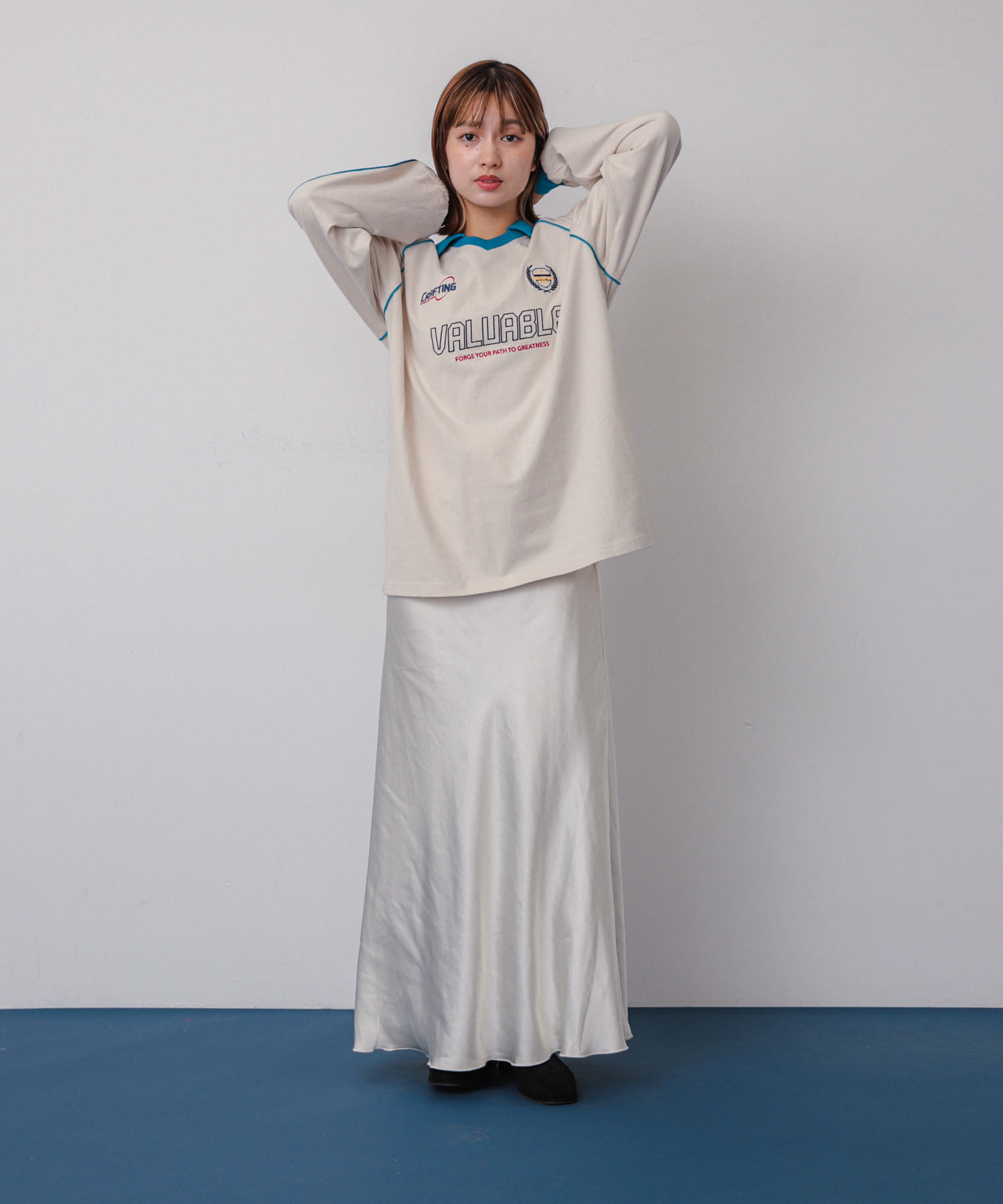 身長：158cm サイズ：one