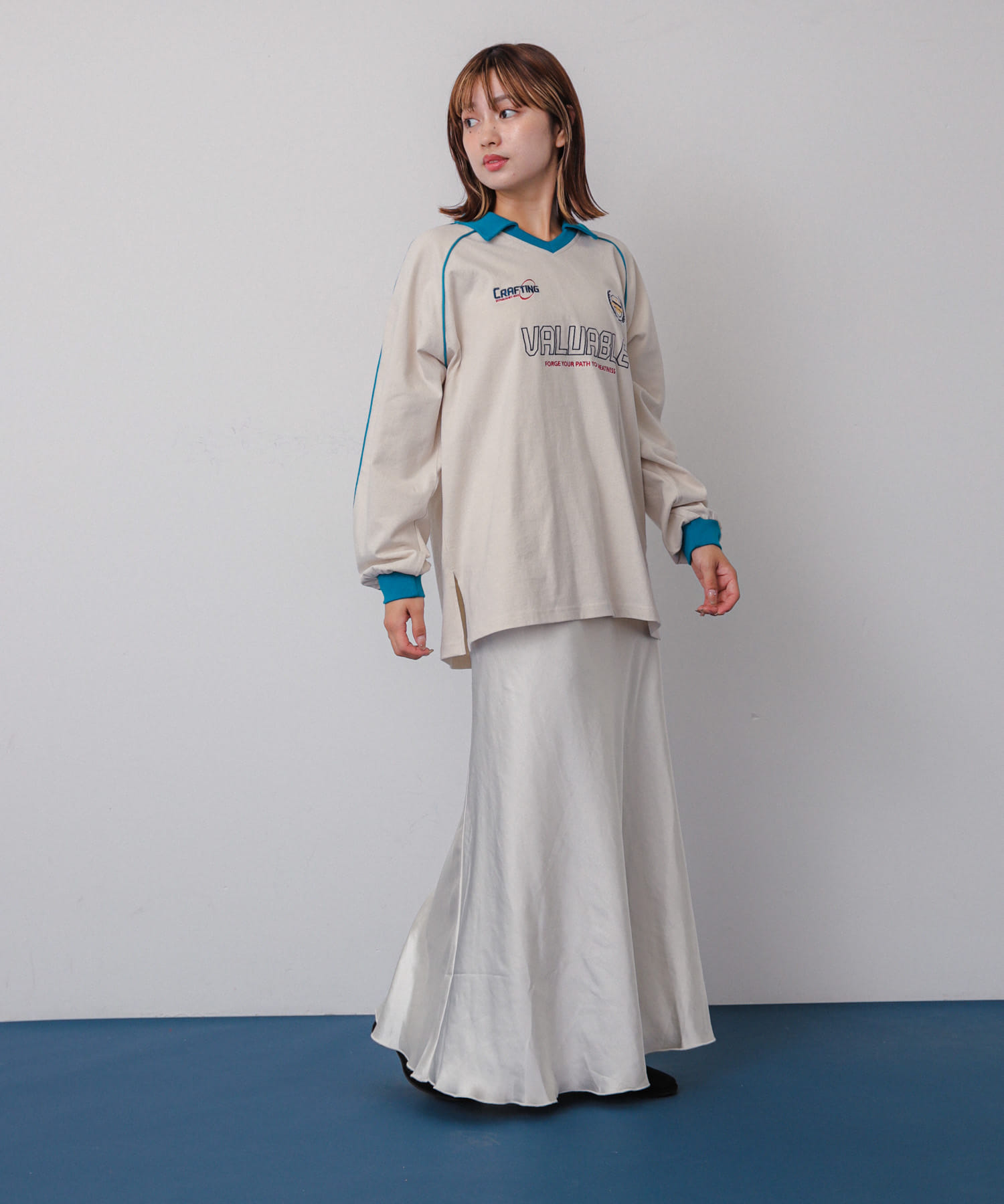 身長：158cm サイズ：one