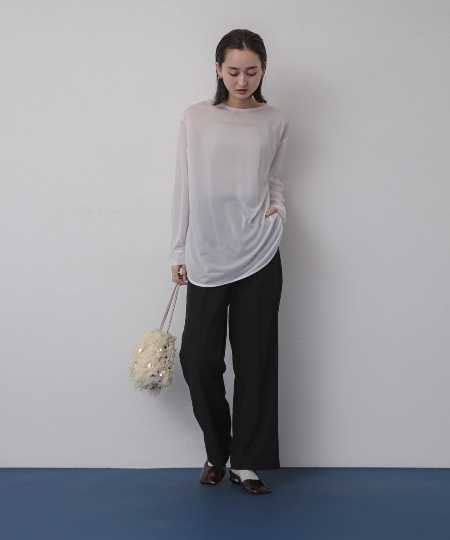 身長：169cm サイズ：one