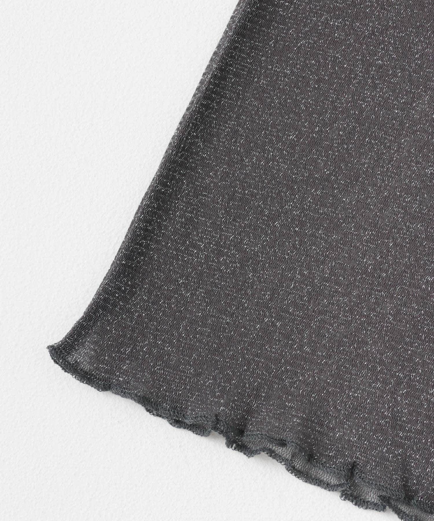 ラメシアーハイネックトップ CHARCOAL one
