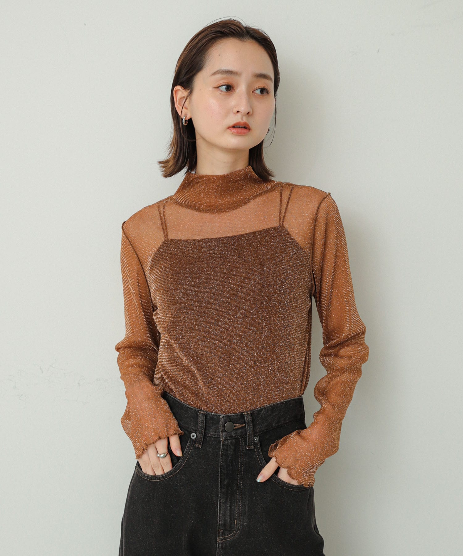 身長：169cm サイズ：one