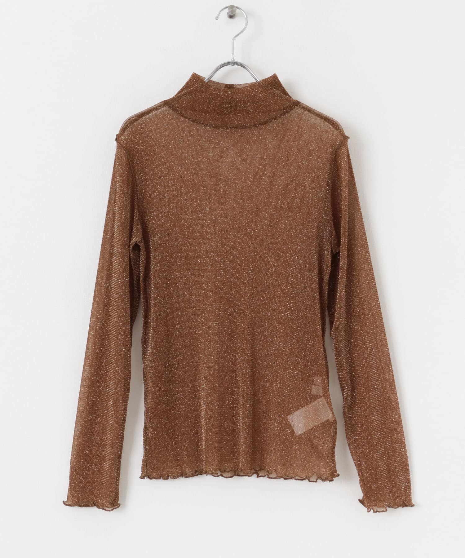 ラメシアーハイネックトップ L.BROWN one