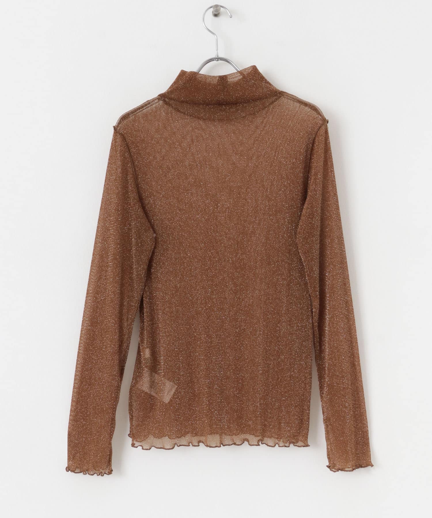 ラメシアーハイネックトップ L.BROWN one