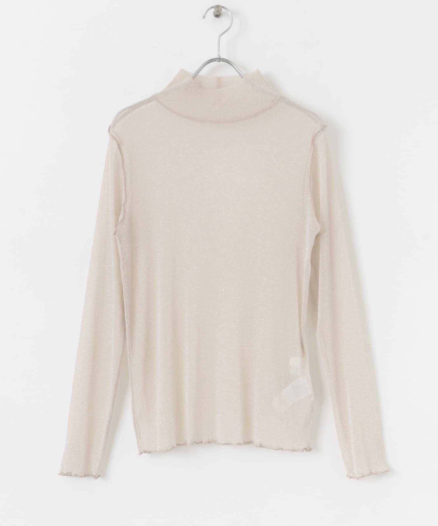 ラメシアーハイネックトップ GREIGE one