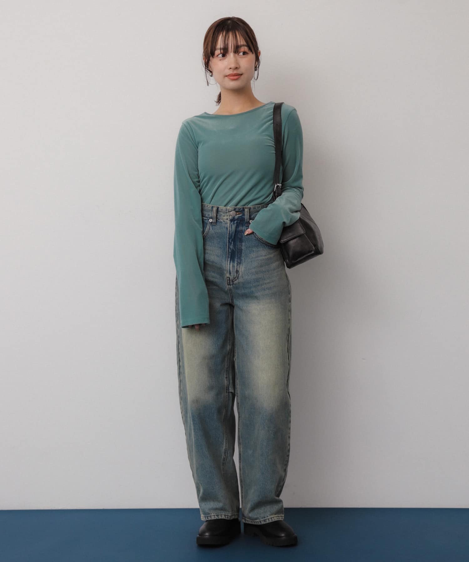 身長：158cm サイズ：one