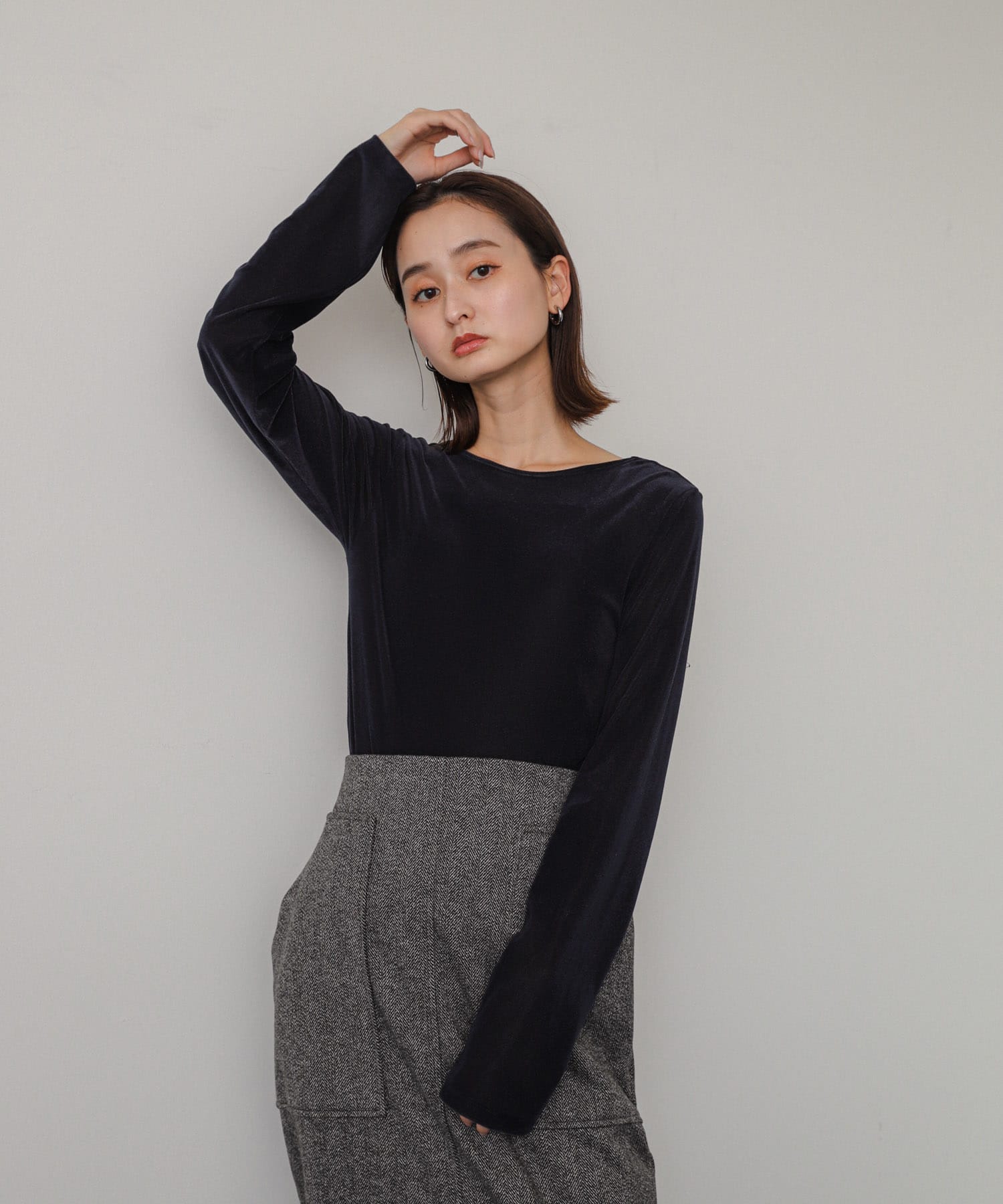 身長：158cm サイズ：one
