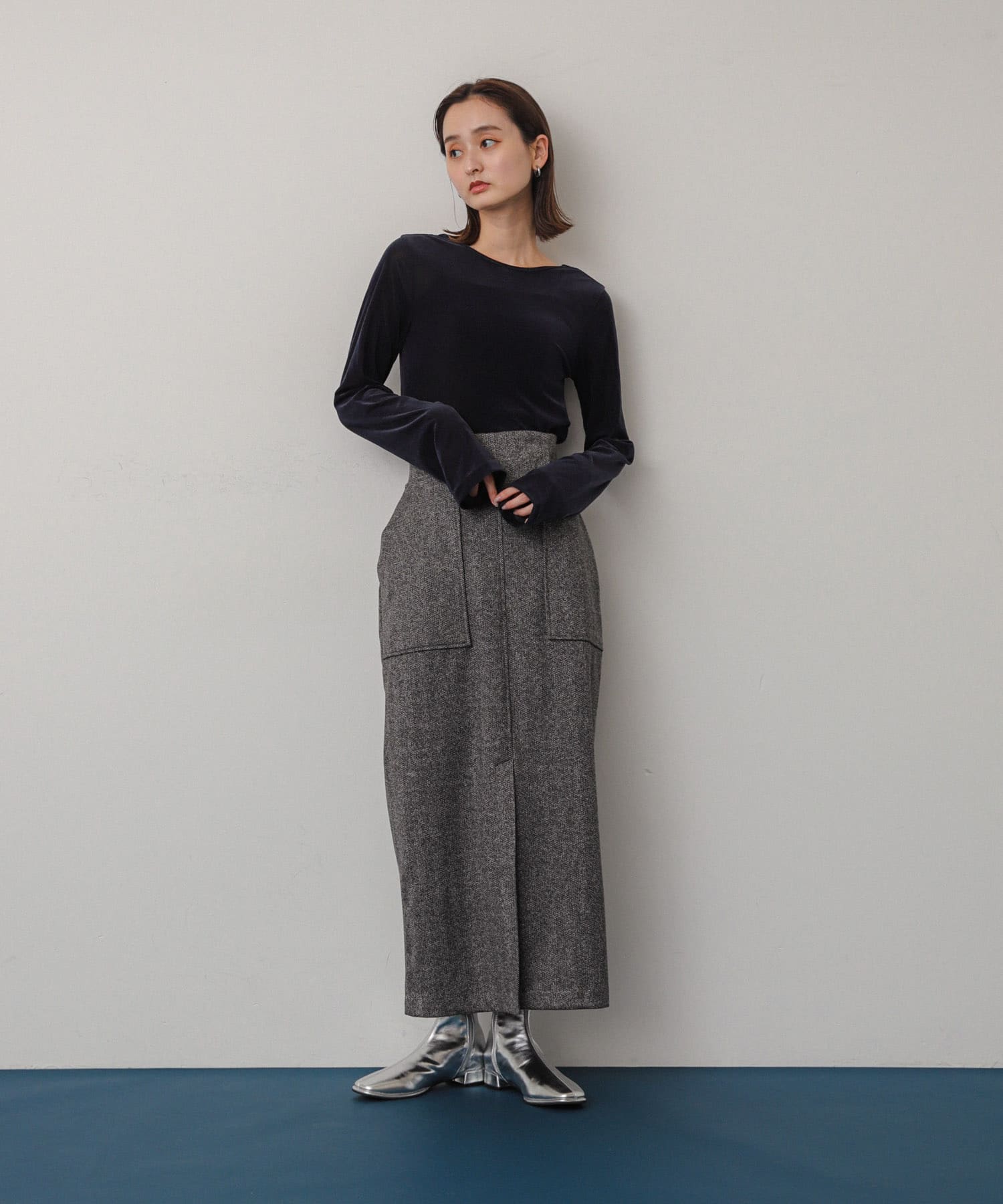 身長：158cm サイズ：one