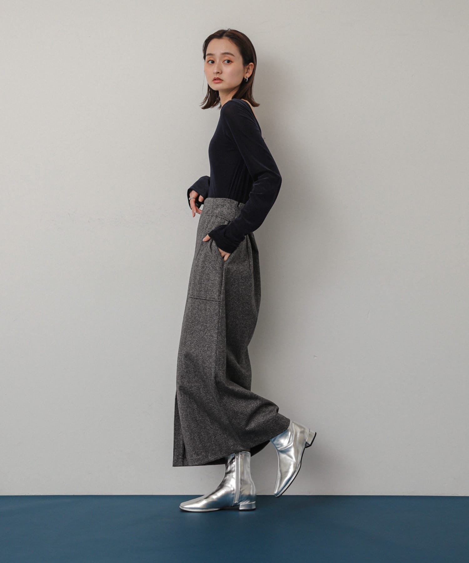 身長：158cm サイズ：one