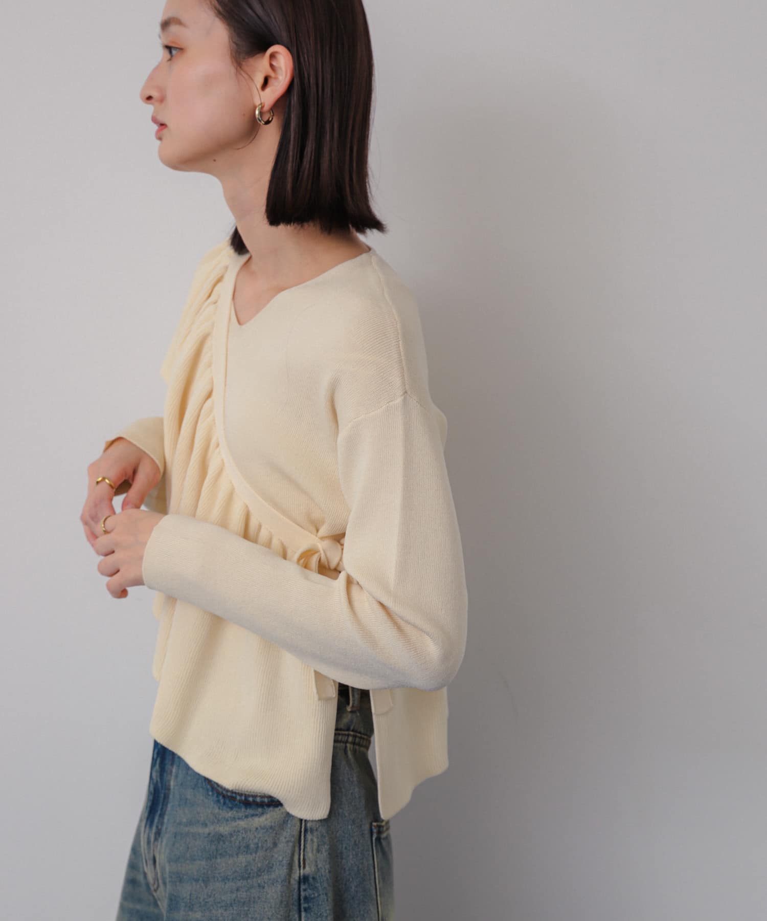 身長：158cm サイズ：one